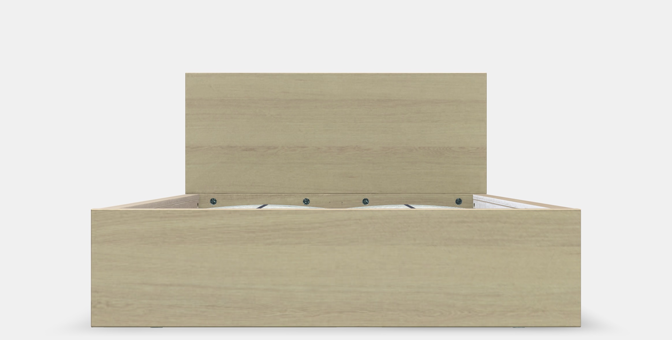 MALM Bed frame high w 2 storage boxes 21 Low-poly 3D model_10