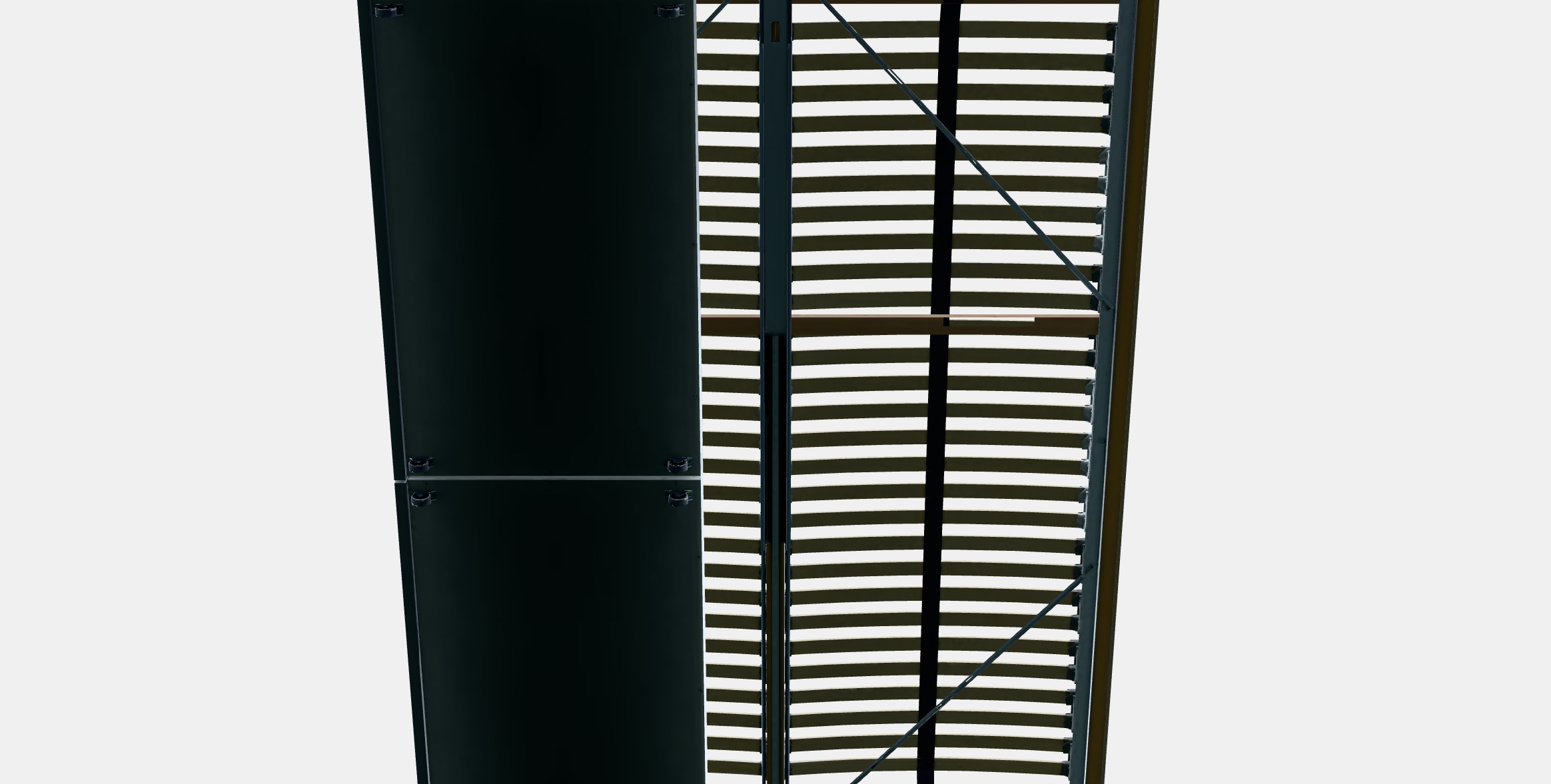 MALM Bed frame high w 2 storage boxes 22 Low-poly 3D model_8