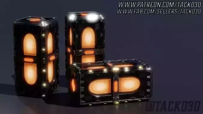 Explosive Barrel - Sci-fi Prop