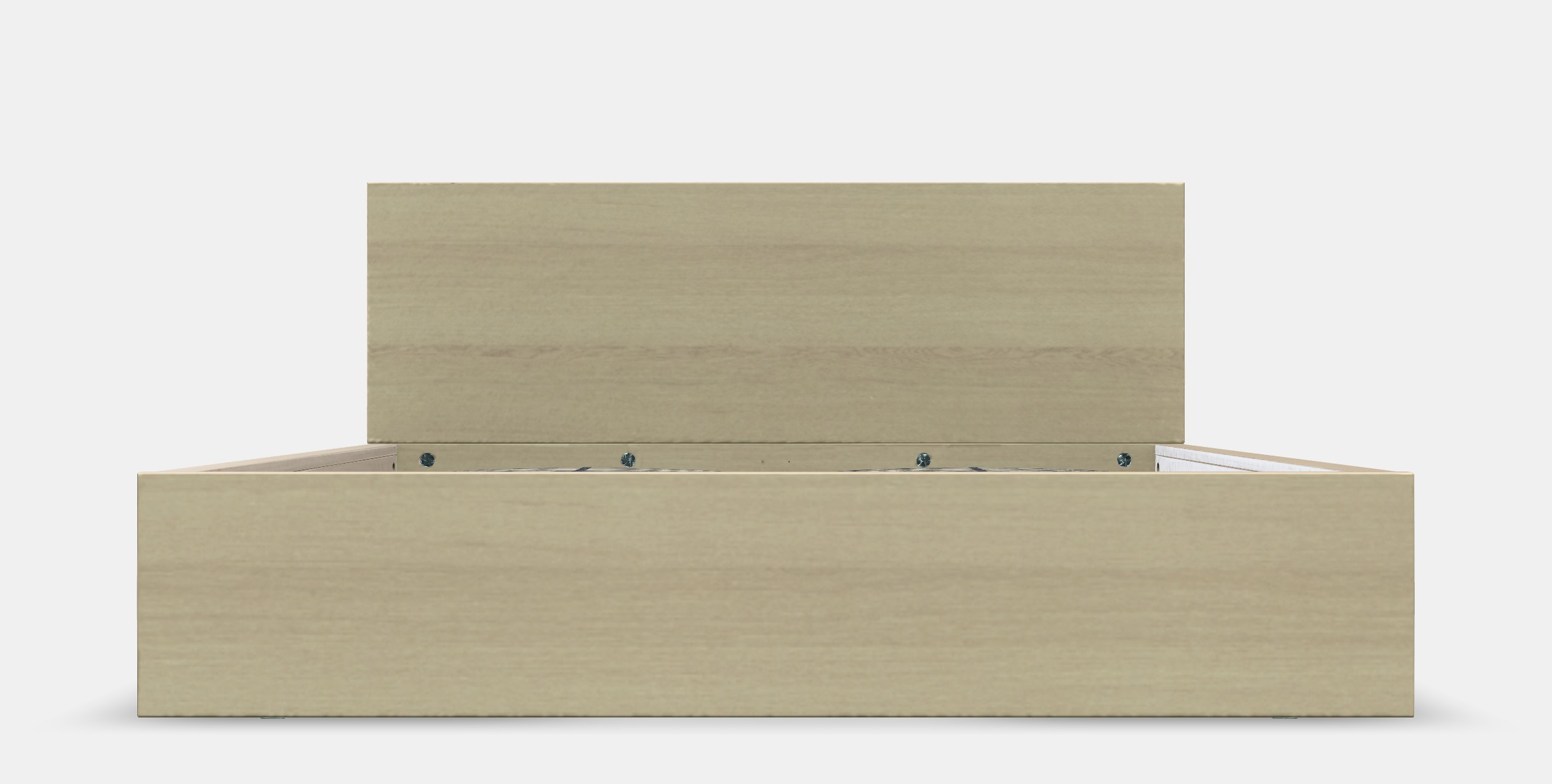 MALM Bed frame high w 4 storage boxes 14 Low-poly 3D model_11