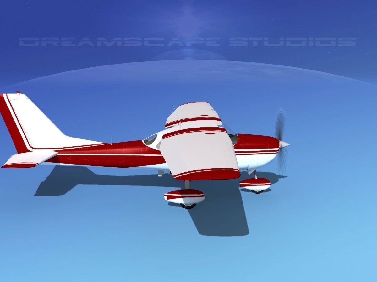 Cessna 172 Skyhawk 1967 V02 3D model_4