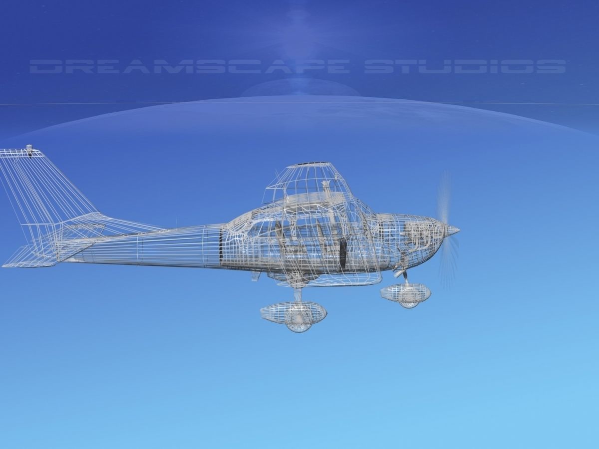 Cessna 172 Skyhawk 1967 V02 3D model_13