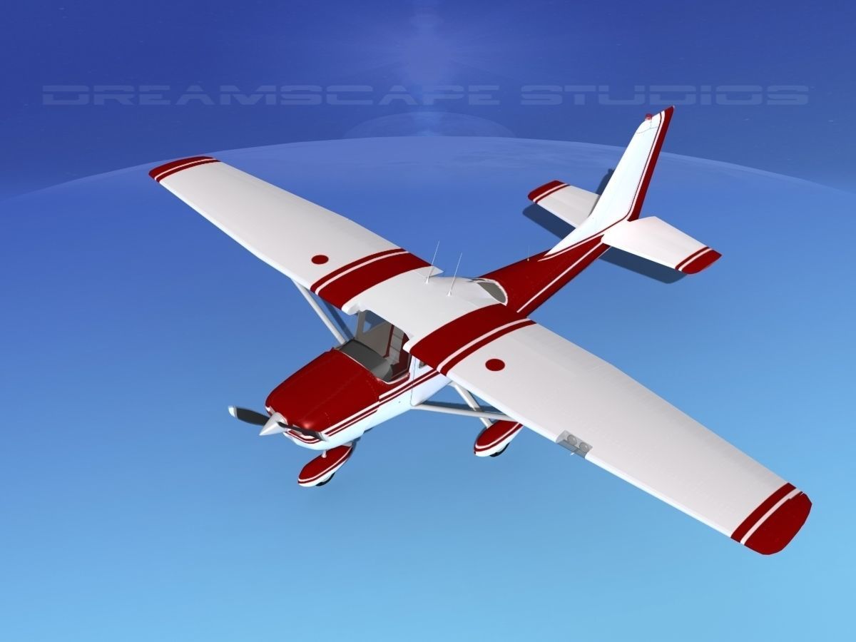 Cessna 172 Skyhawk 1967 V02 3D model_10