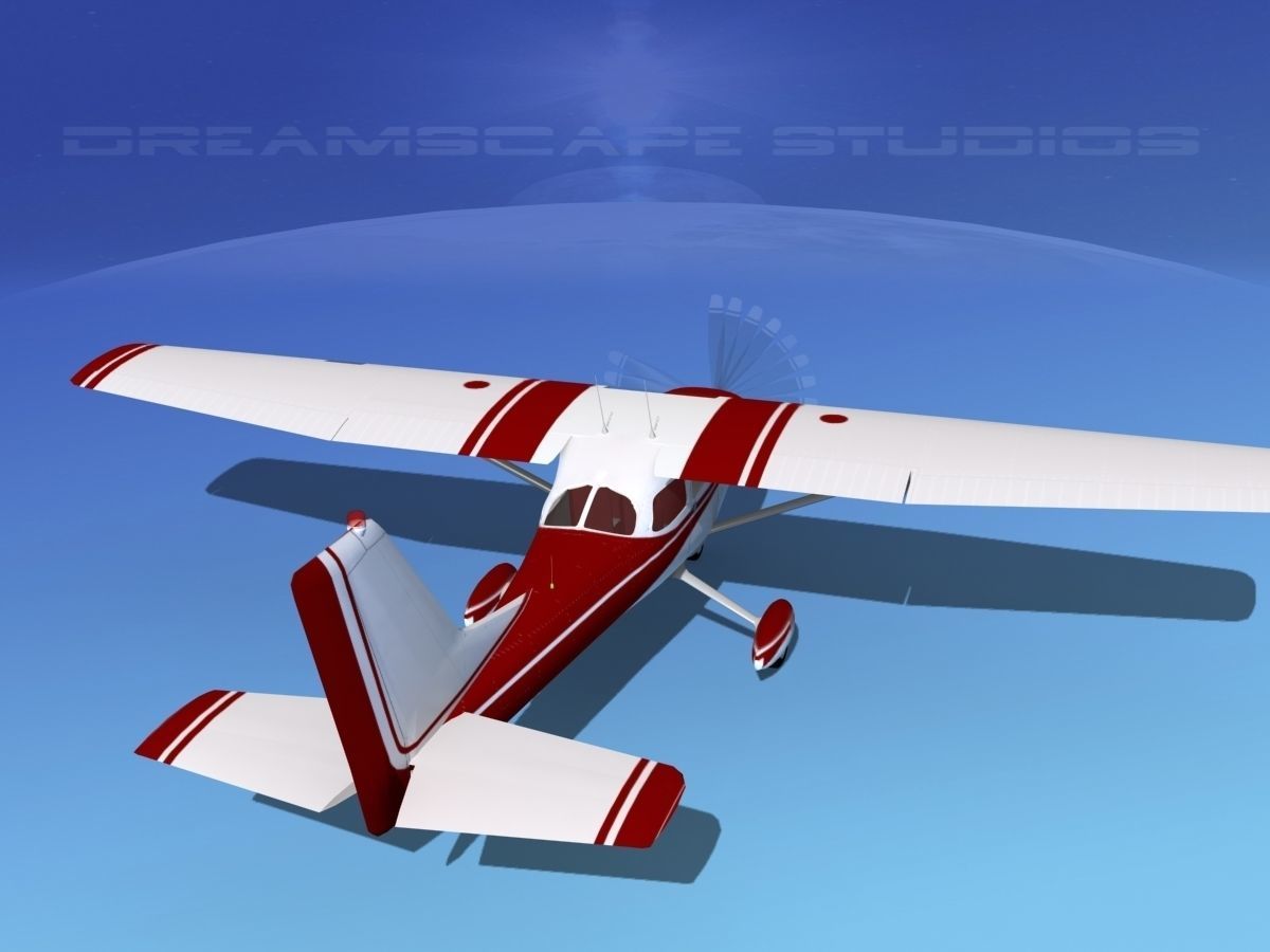 Cessna 172 Skyhawk 1967 V02 3D model_6