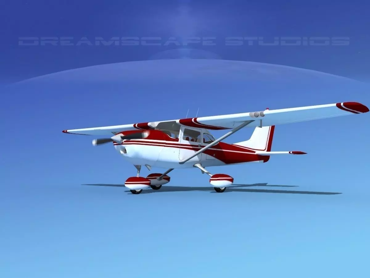 Cessna 172 Skyhawk 1967 V02 3D model_0
