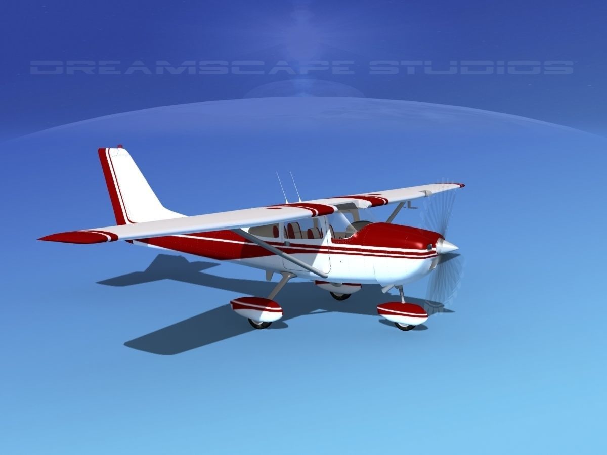 Cessna 172 Skyhawk 1967 V02 3D model_3