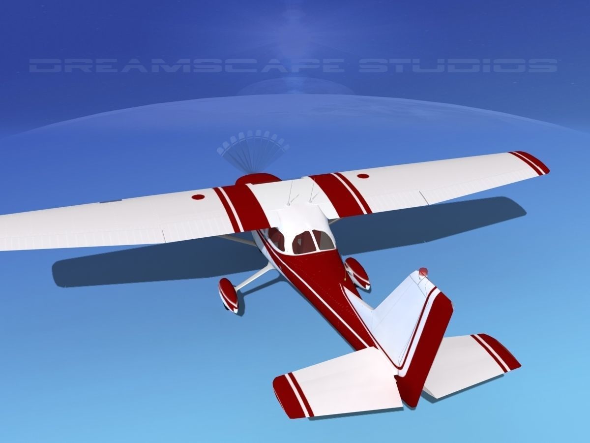 Cessna 172 Skyhawk 1967 V02 3D model_7