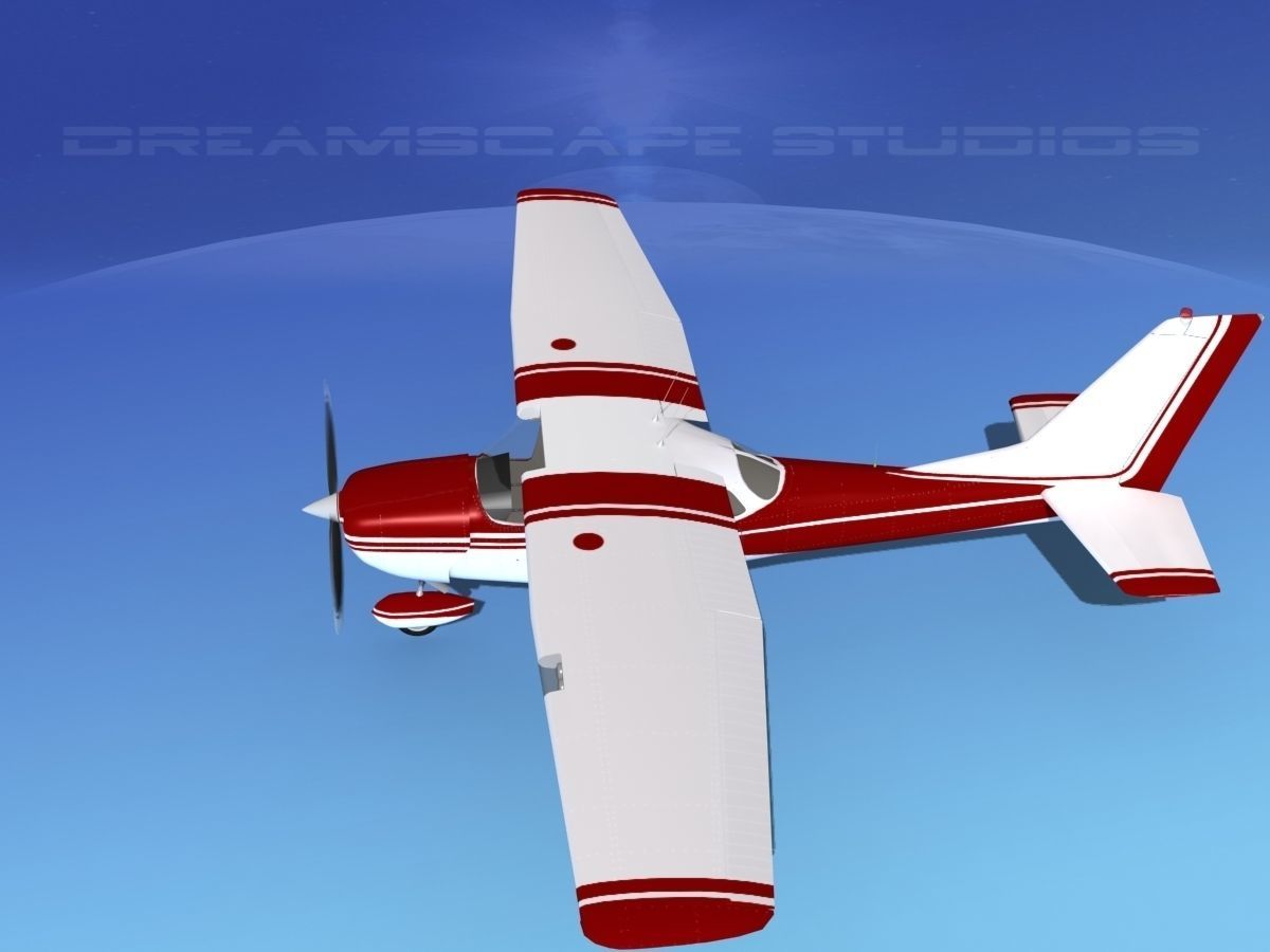 Cessna 172 Skyhawk 1967 V02 3D model_9