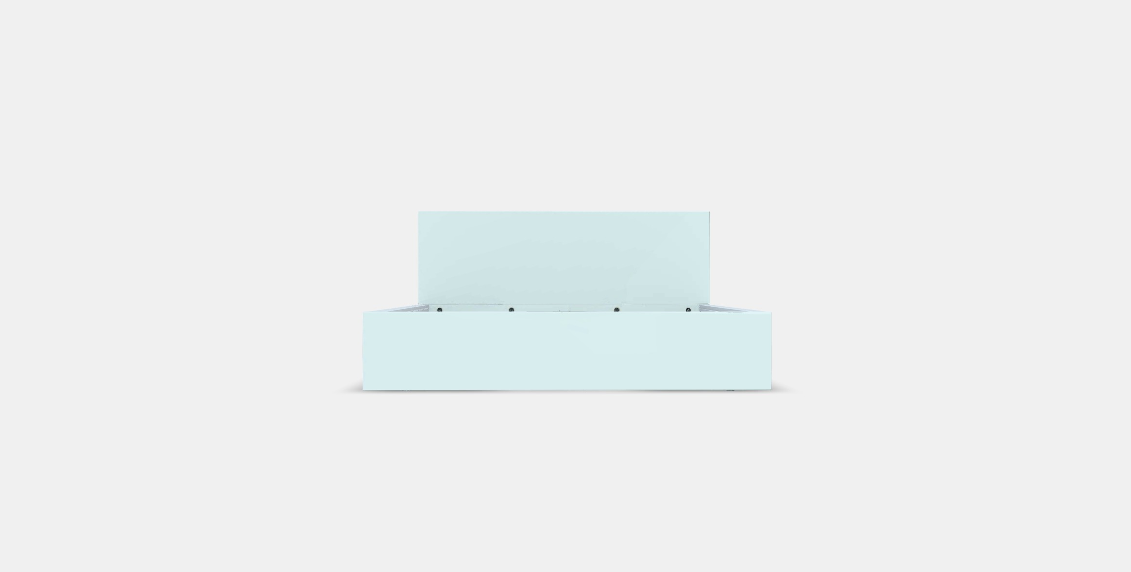 MALM Bed frame high w 4 storage boxes 15 Low-poly 3D model_10