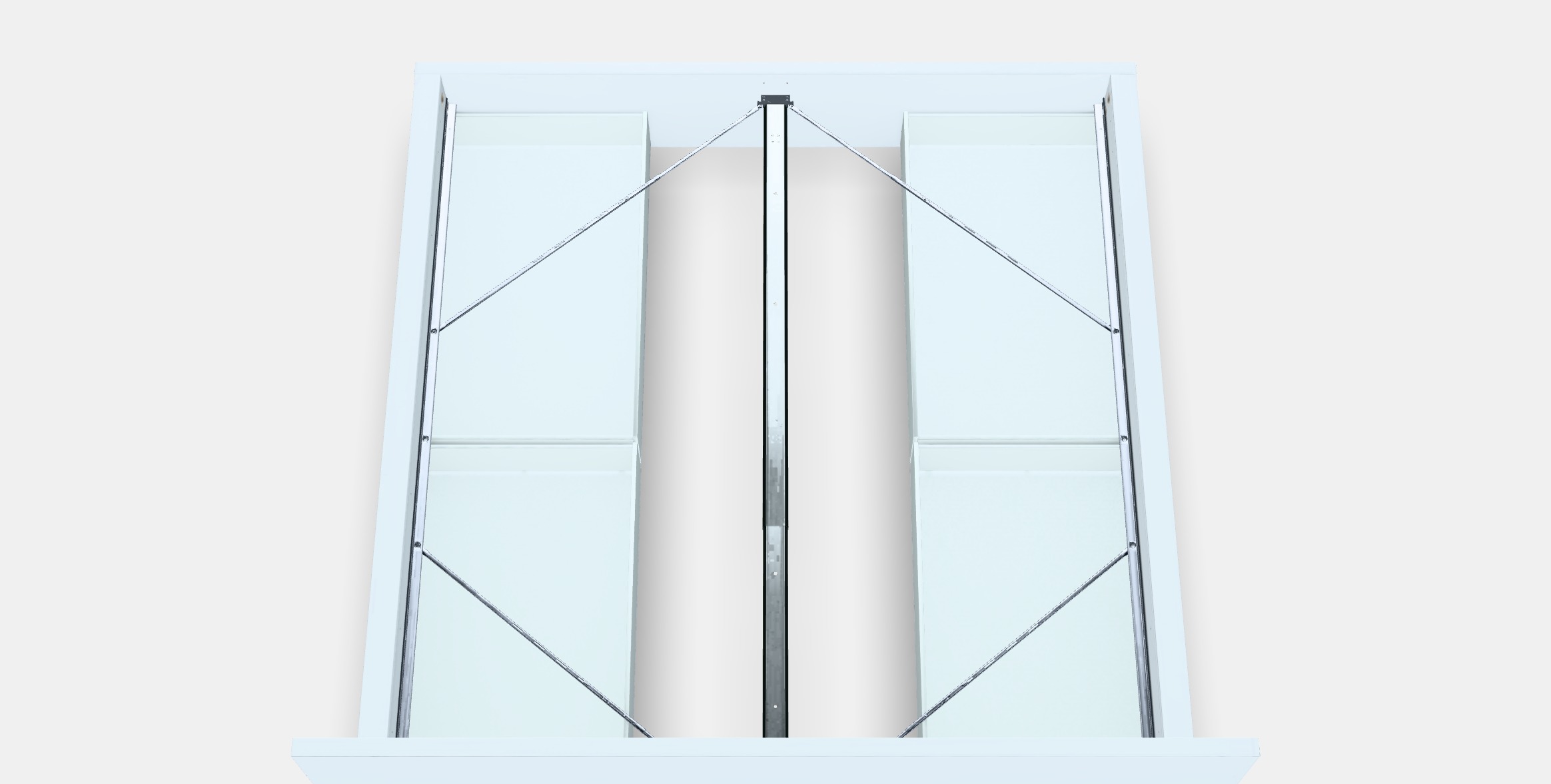 MALM Bed frame high w 4 storage boxes 16 Low-poly 3D model_4