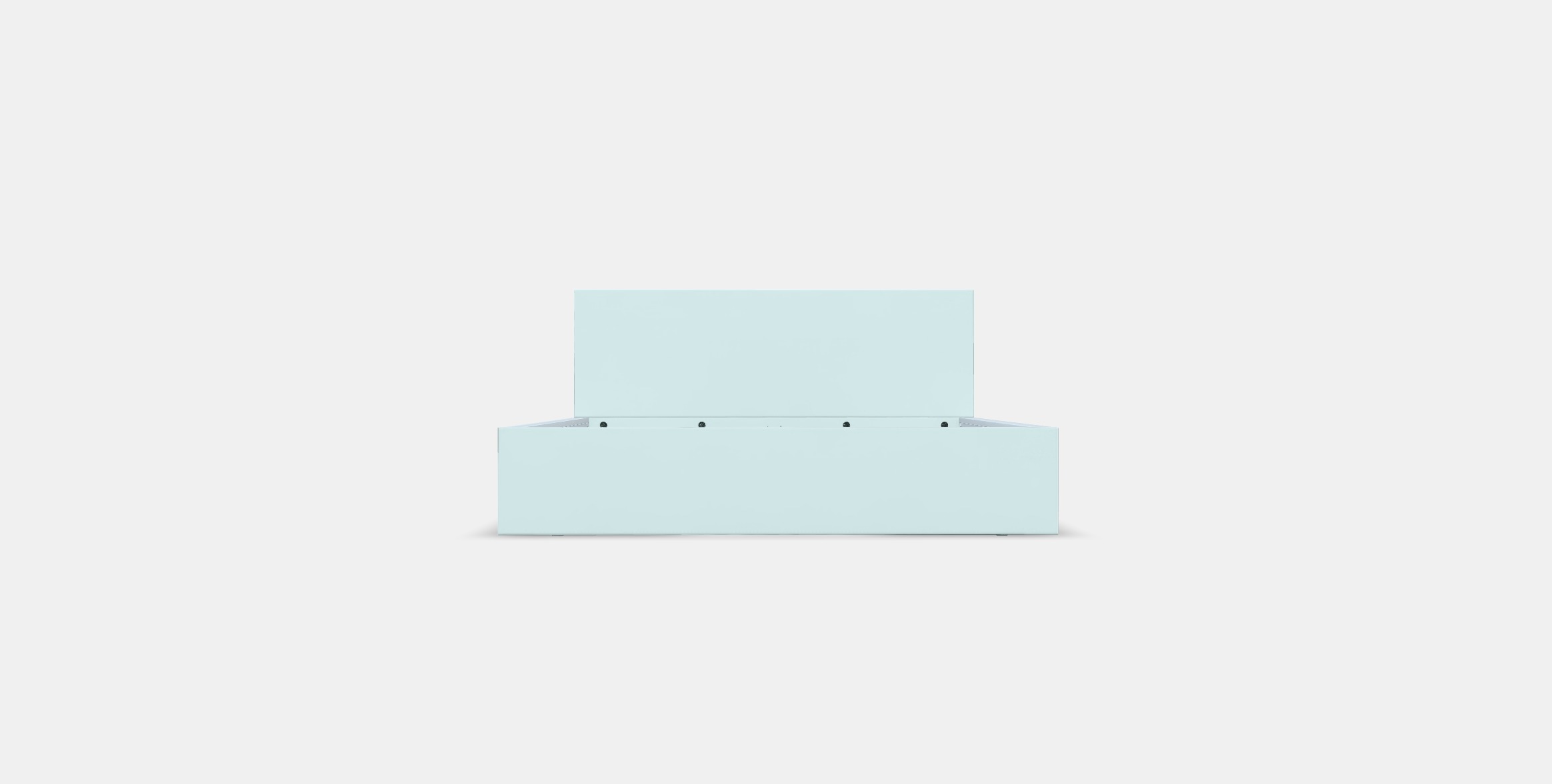 MALM Bed frame high w 4 storage boxes 16 Low-poly 3D model_10