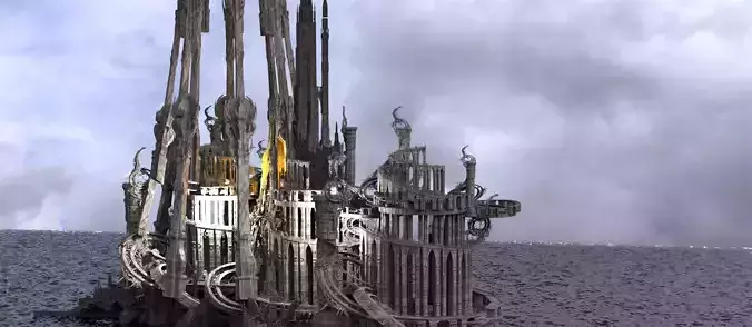 Art deco illusionist cityscape 4