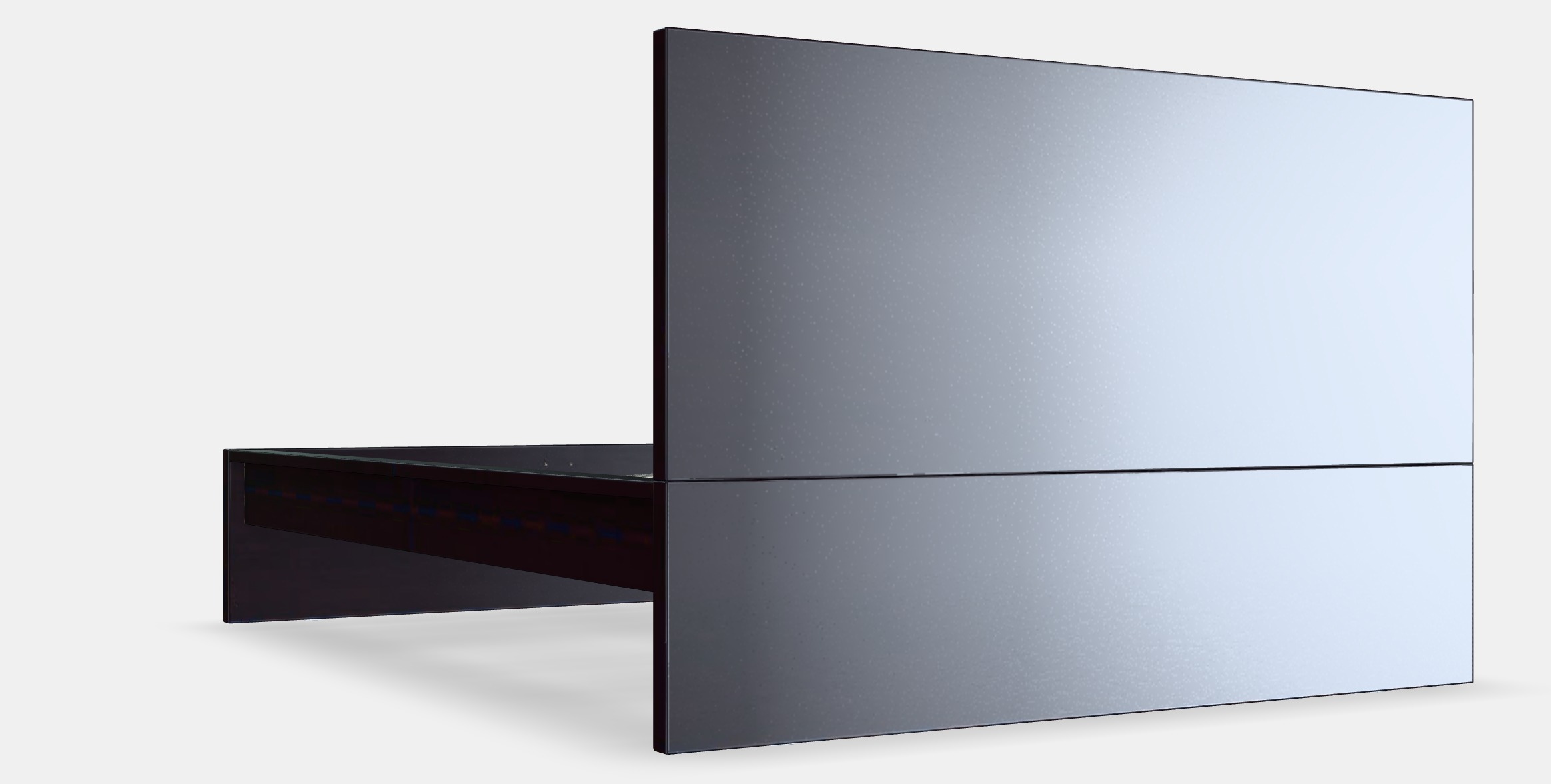 MALM Bed frame high 69 Low-poly 3D model_2