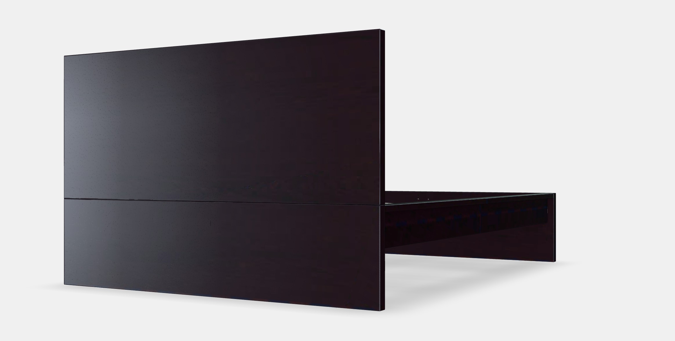 MALM Bed frame high 69 Low-poly 3D model_6