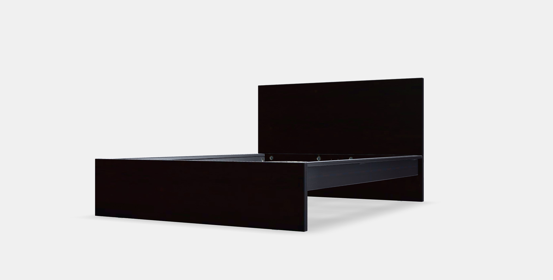 MALM Bed frame high 69 Low-poly 3D model_13