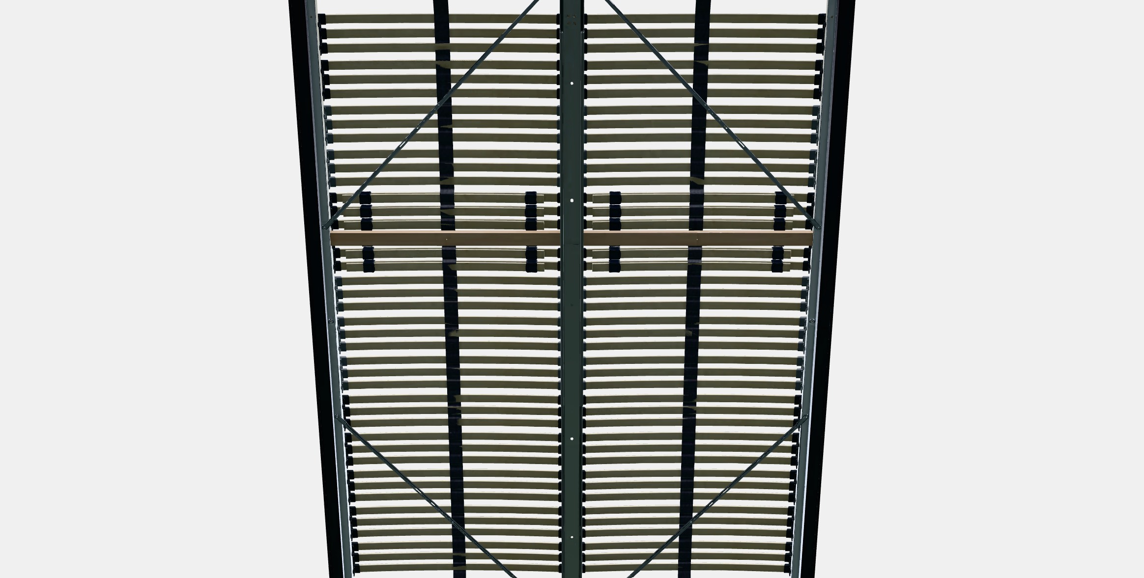 MALM Bed frame high 69 Low-poly 3D model_8