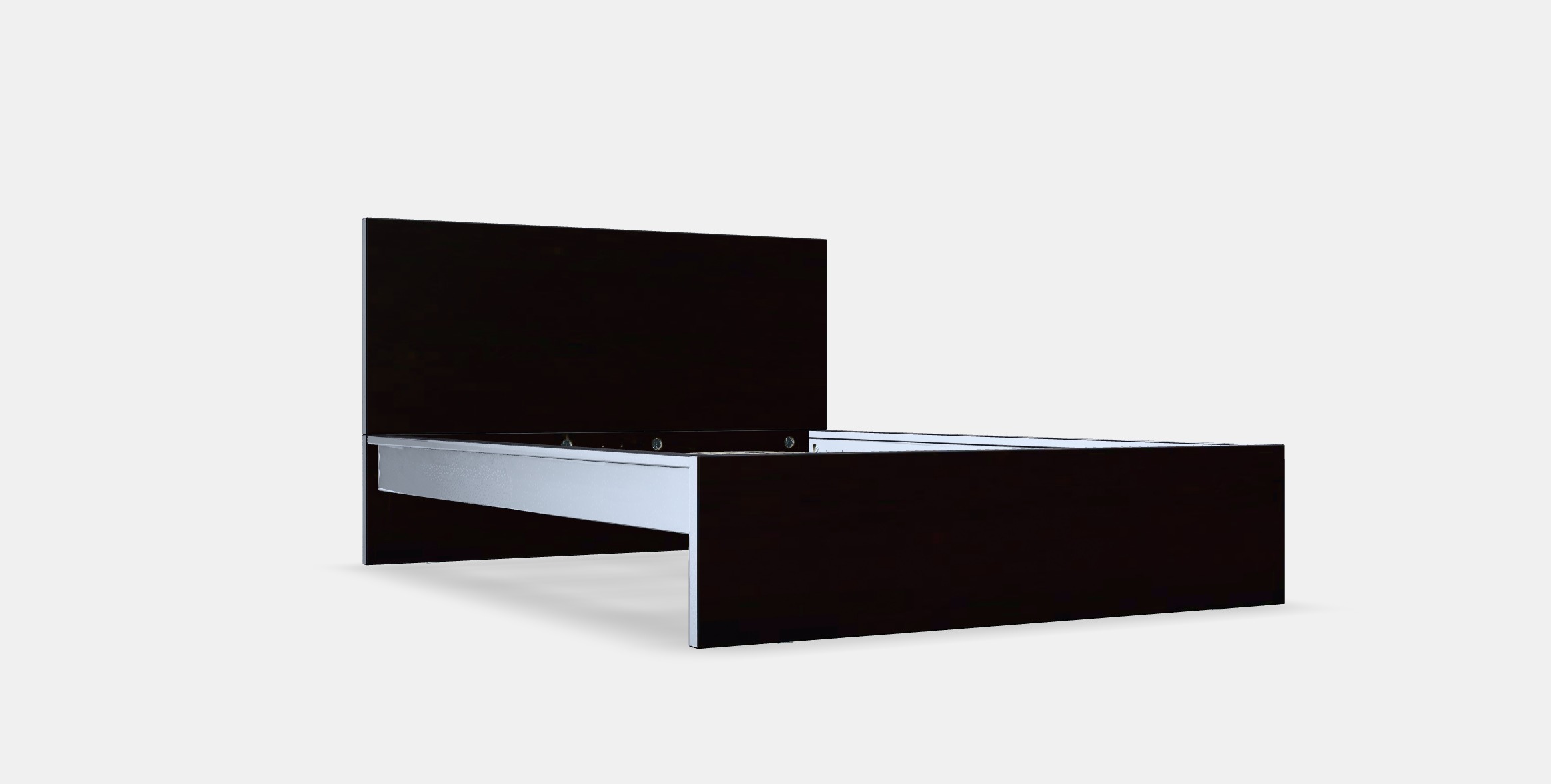 MALM Bed frame high 69 Low-poly 3D model_9