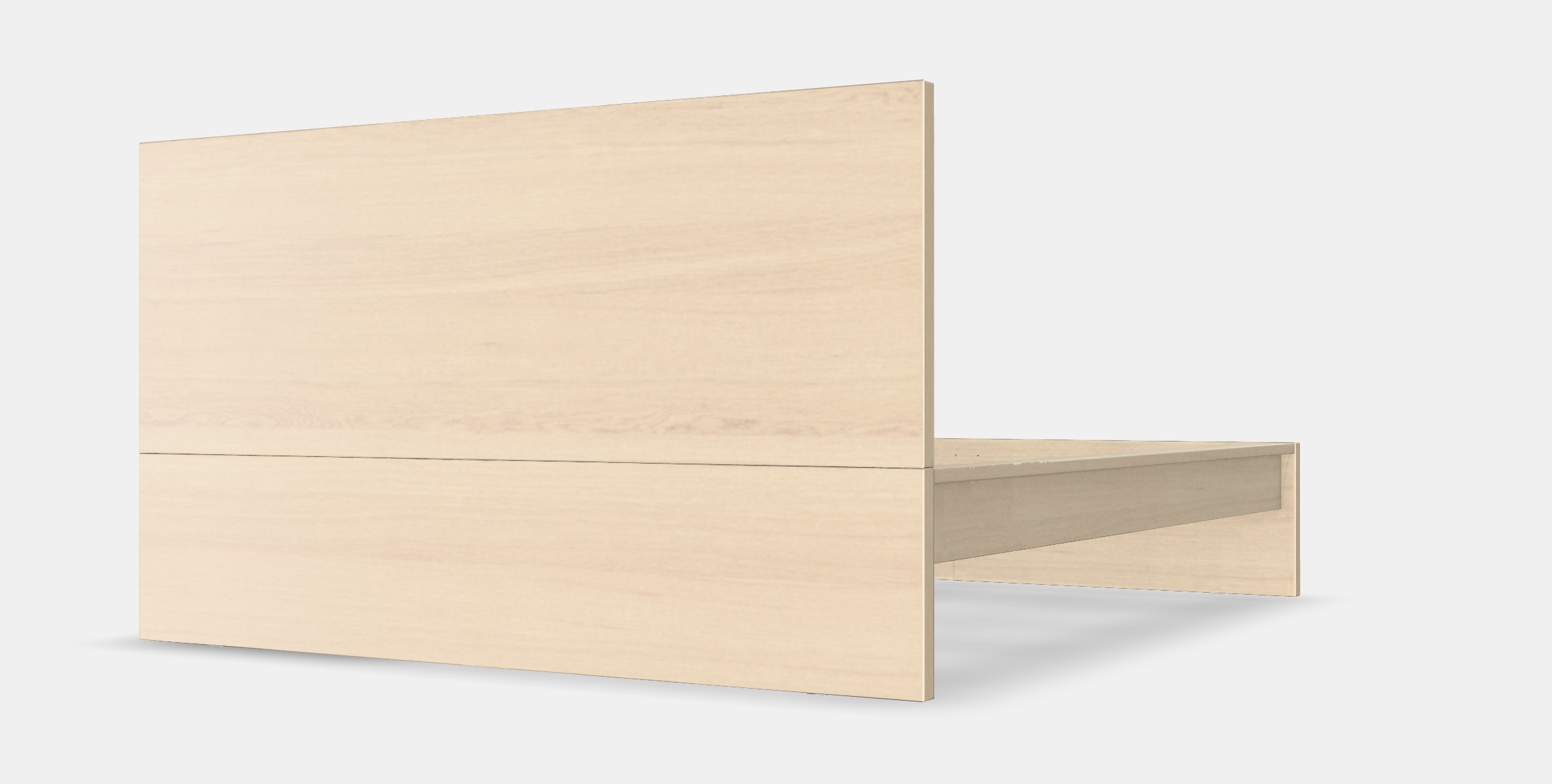 MALM Bed frame high w 2 storage boxes 23 Low-poly 3D model_7