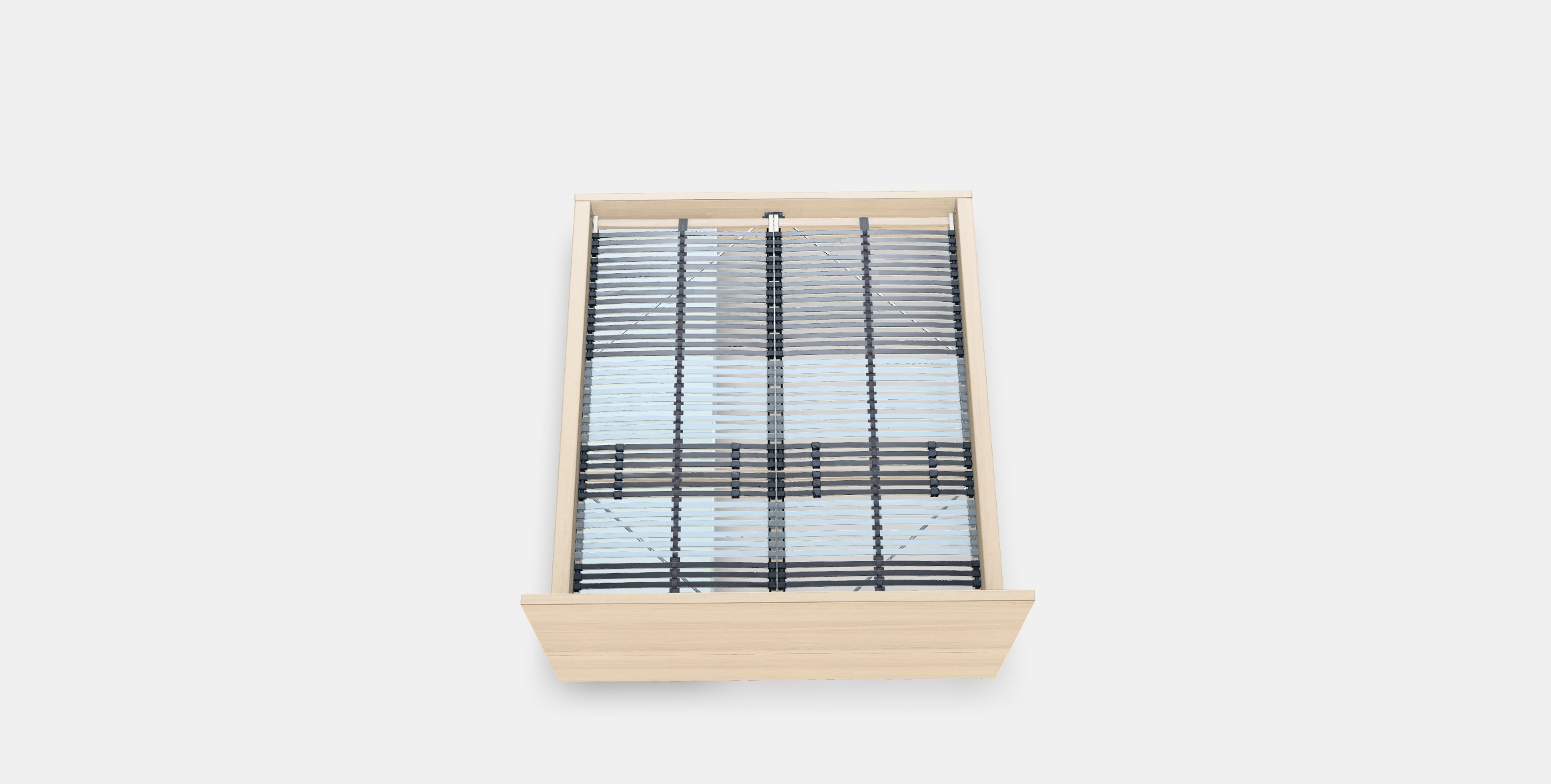 MALM Bed frame high w 2 storage boxes 23 Low-poly 3D model_3