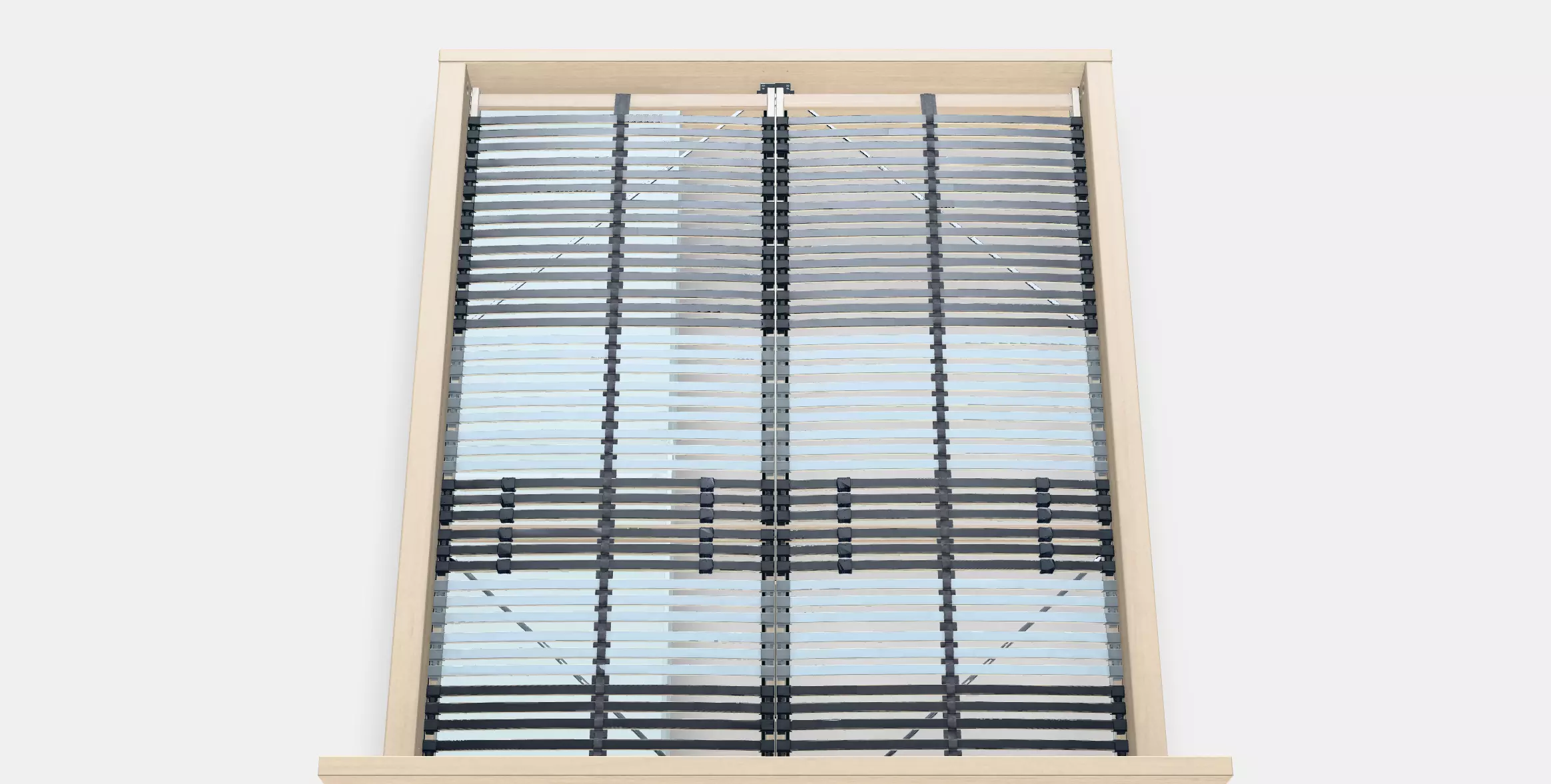 MALM Bed frame high w 2 storage boxes 23 Low-poly 3D model_0