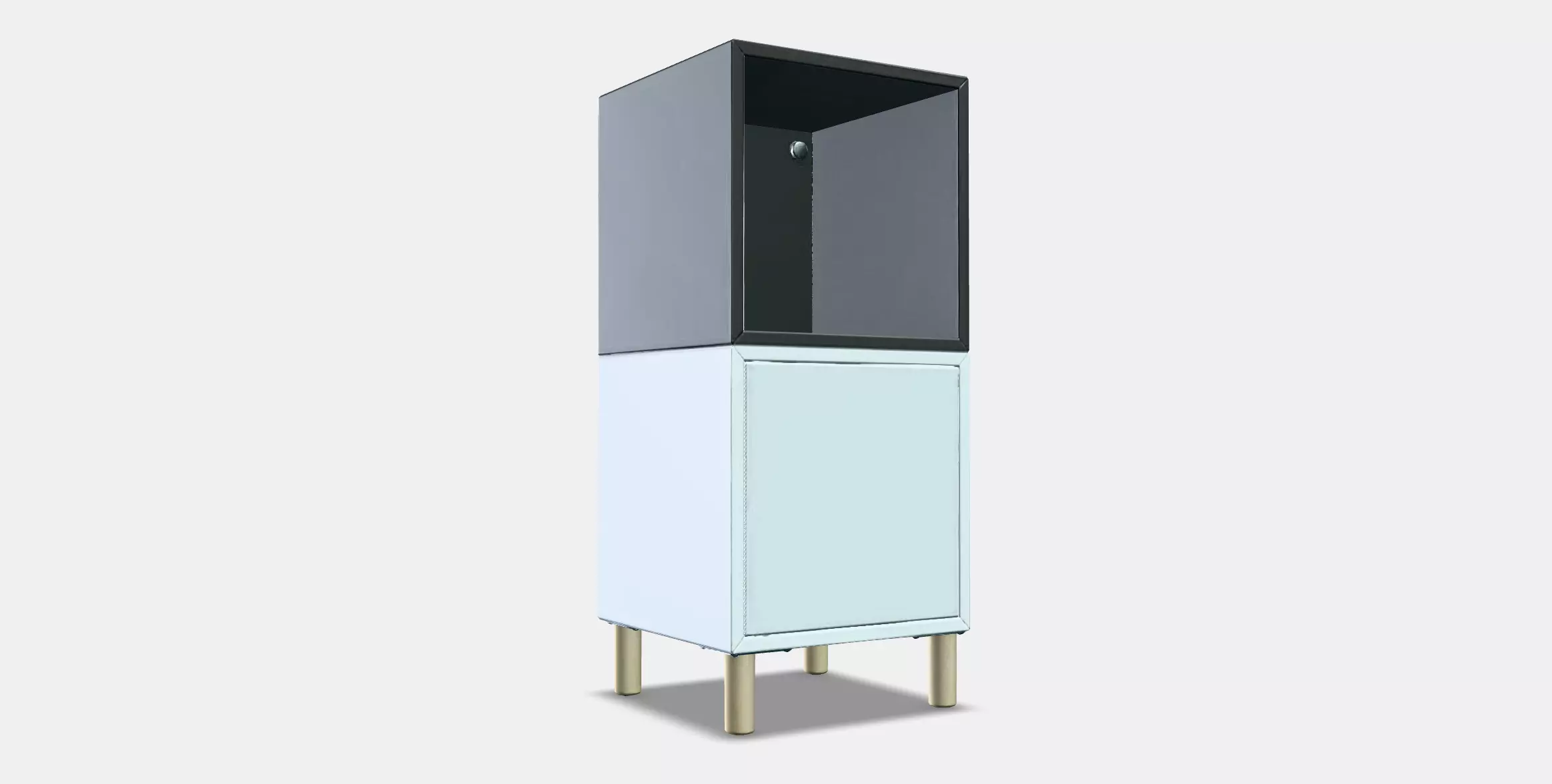 EKET Cabinet combination with legs 5 Low-poly 3D model_0