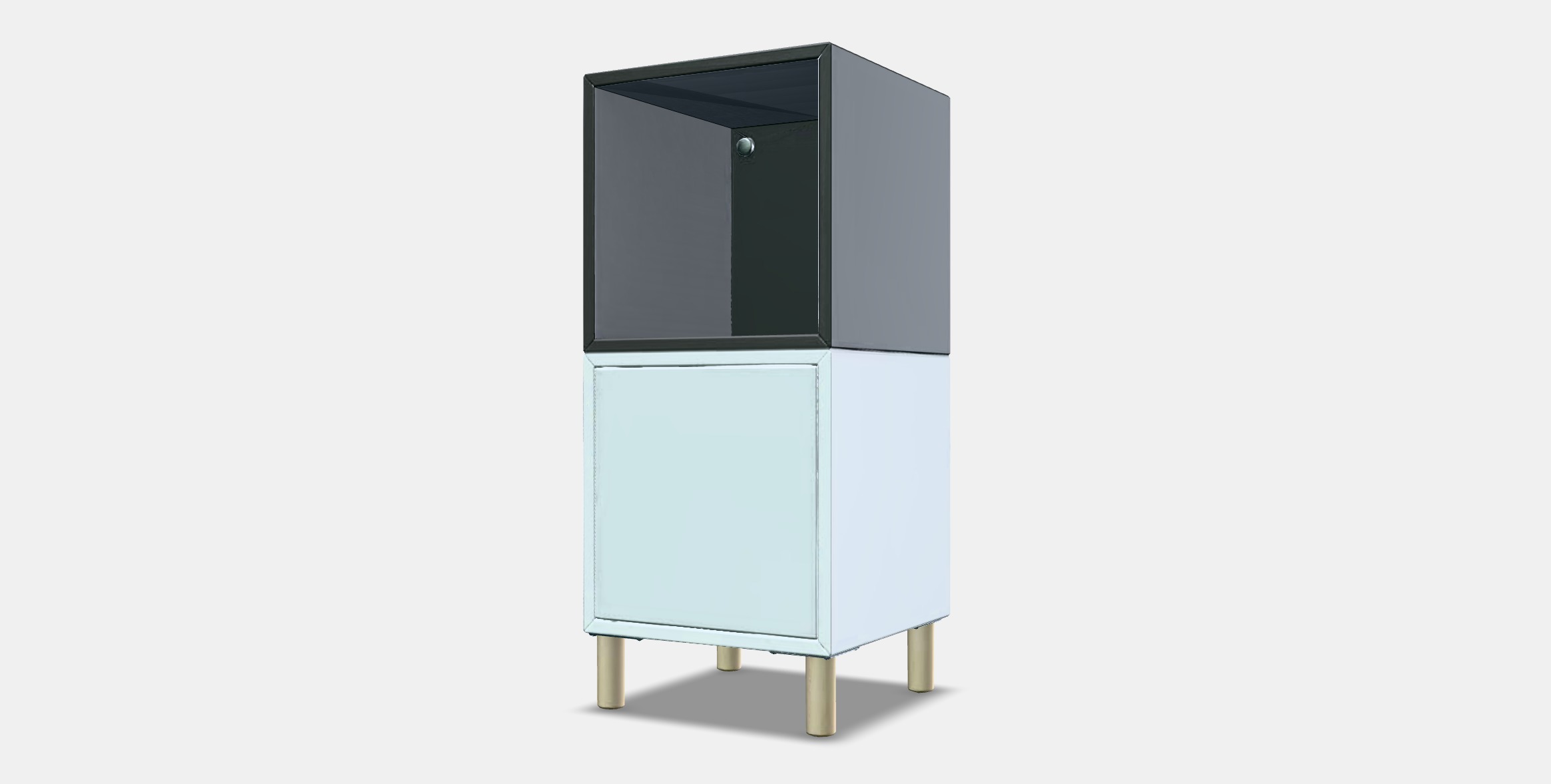 EKET Cabinet combination with legs 5 Low-poly 3D model_12