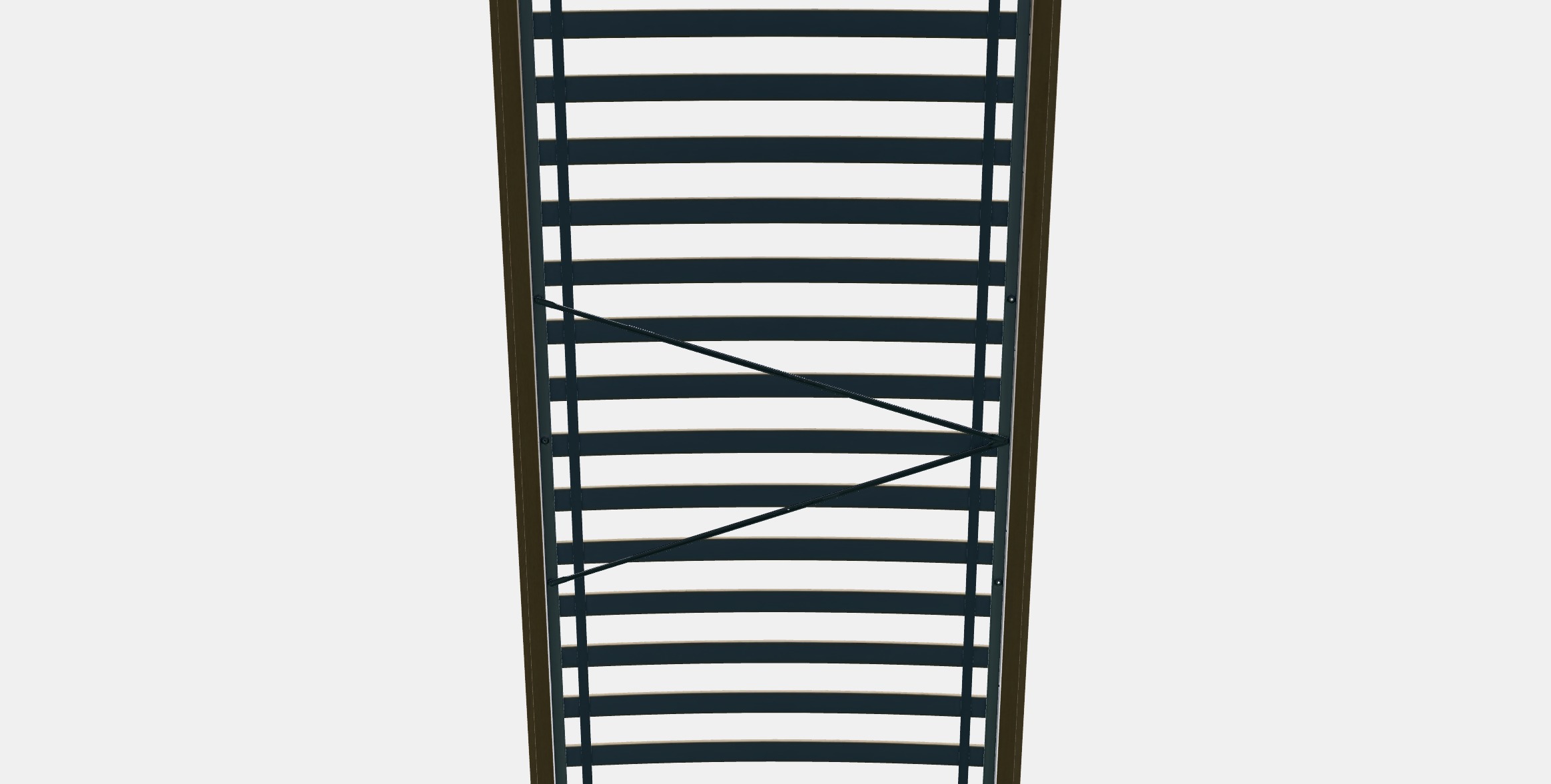 MALM Bed frame high 73 Low-poly 3D model_7