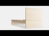 MALM Bed frame high 73 Low-poly 3D model_1