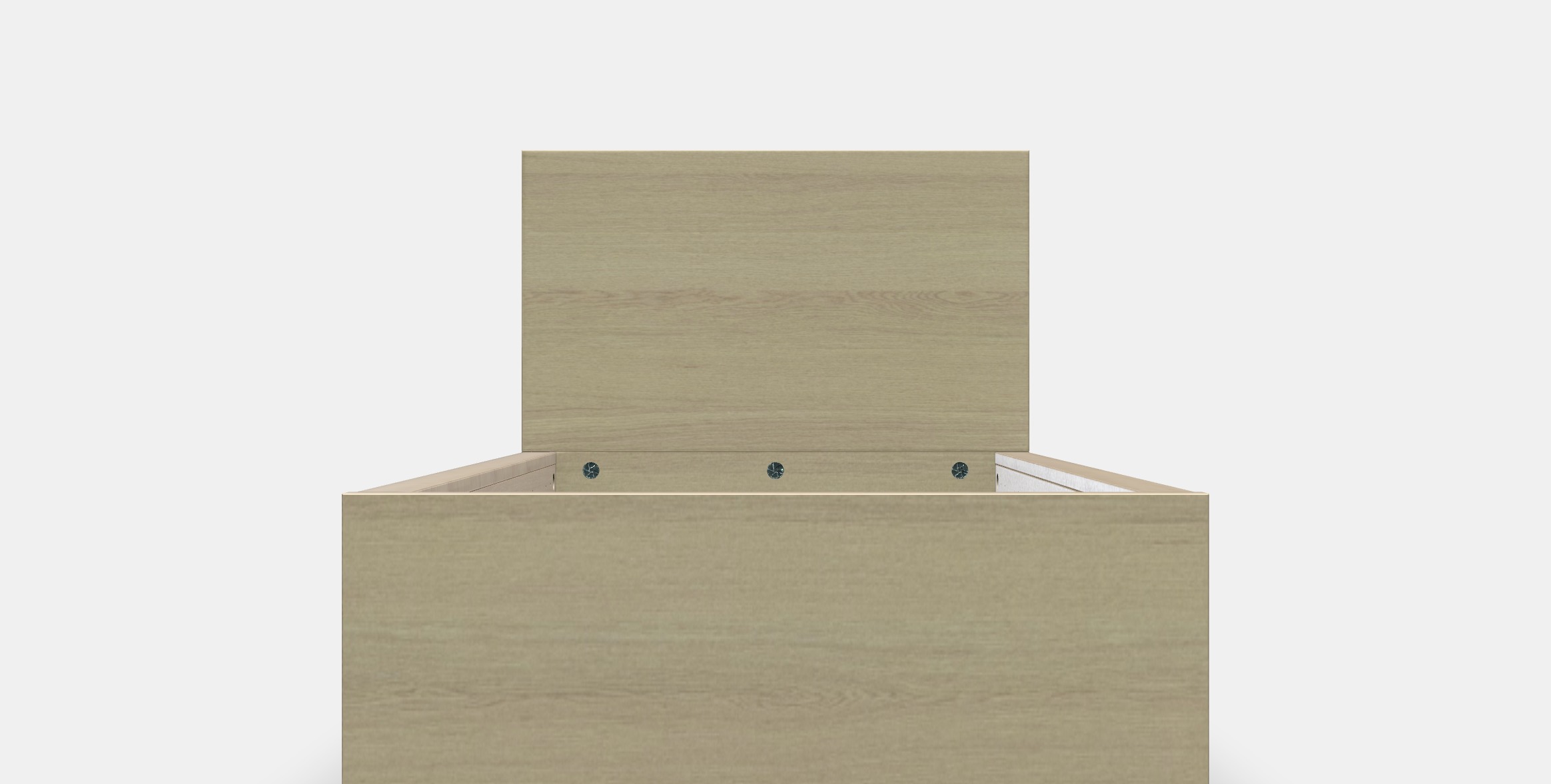 MALM Bed frame high 73 Low-poly 3D model_11