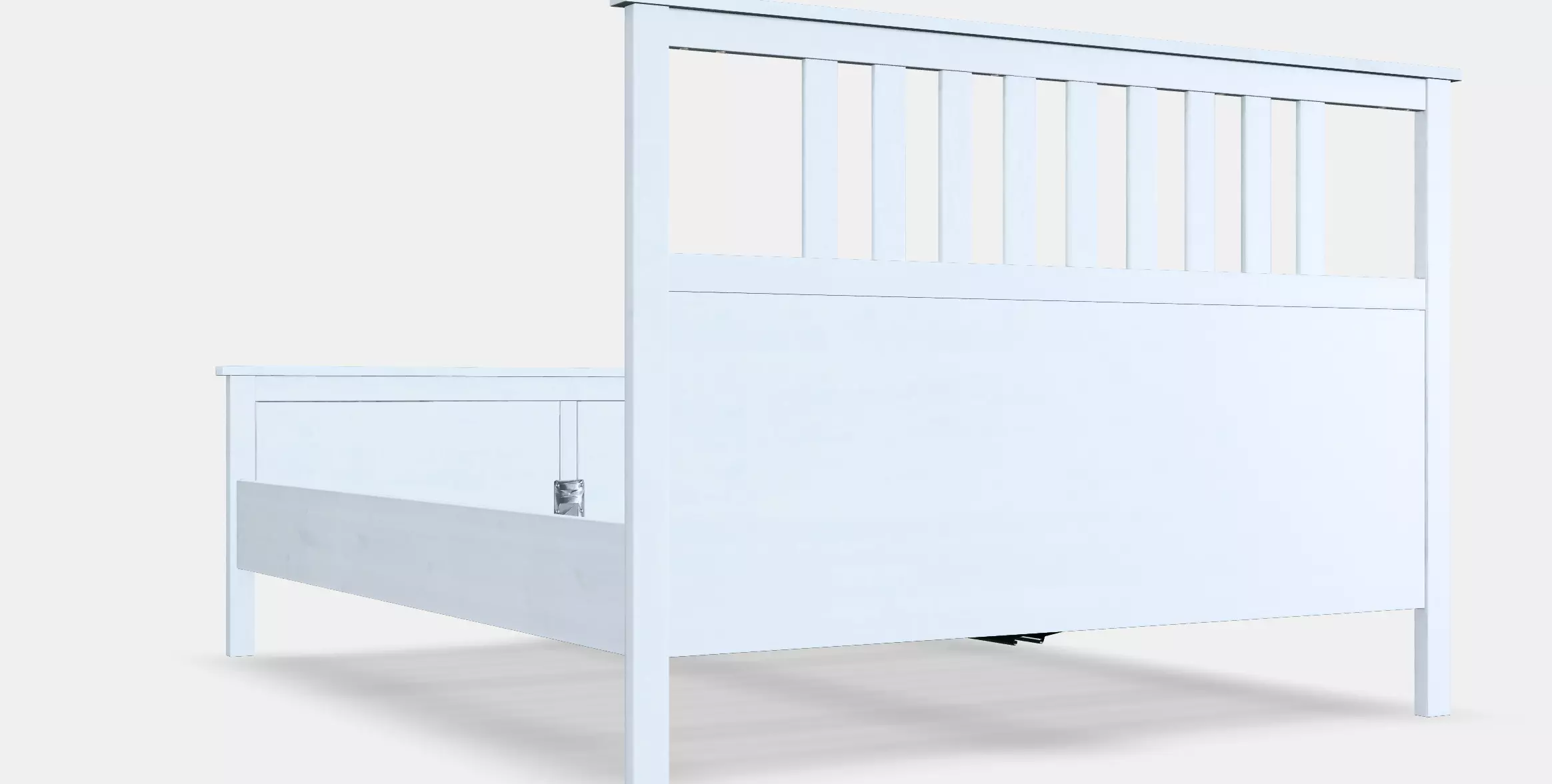 HEMNES Bed frame 16 Low-poly 3D model