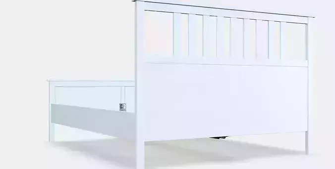 HEMNES Bed frame 16 Low-poly 3D model