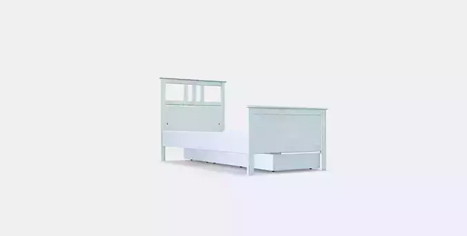 HEMNES Bed frame with 2 storage boxes 1