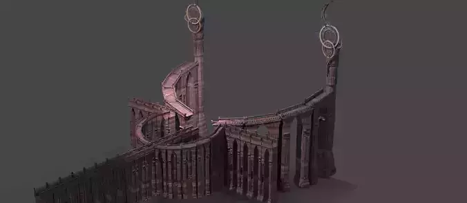 Art deco illusionist grand stairs