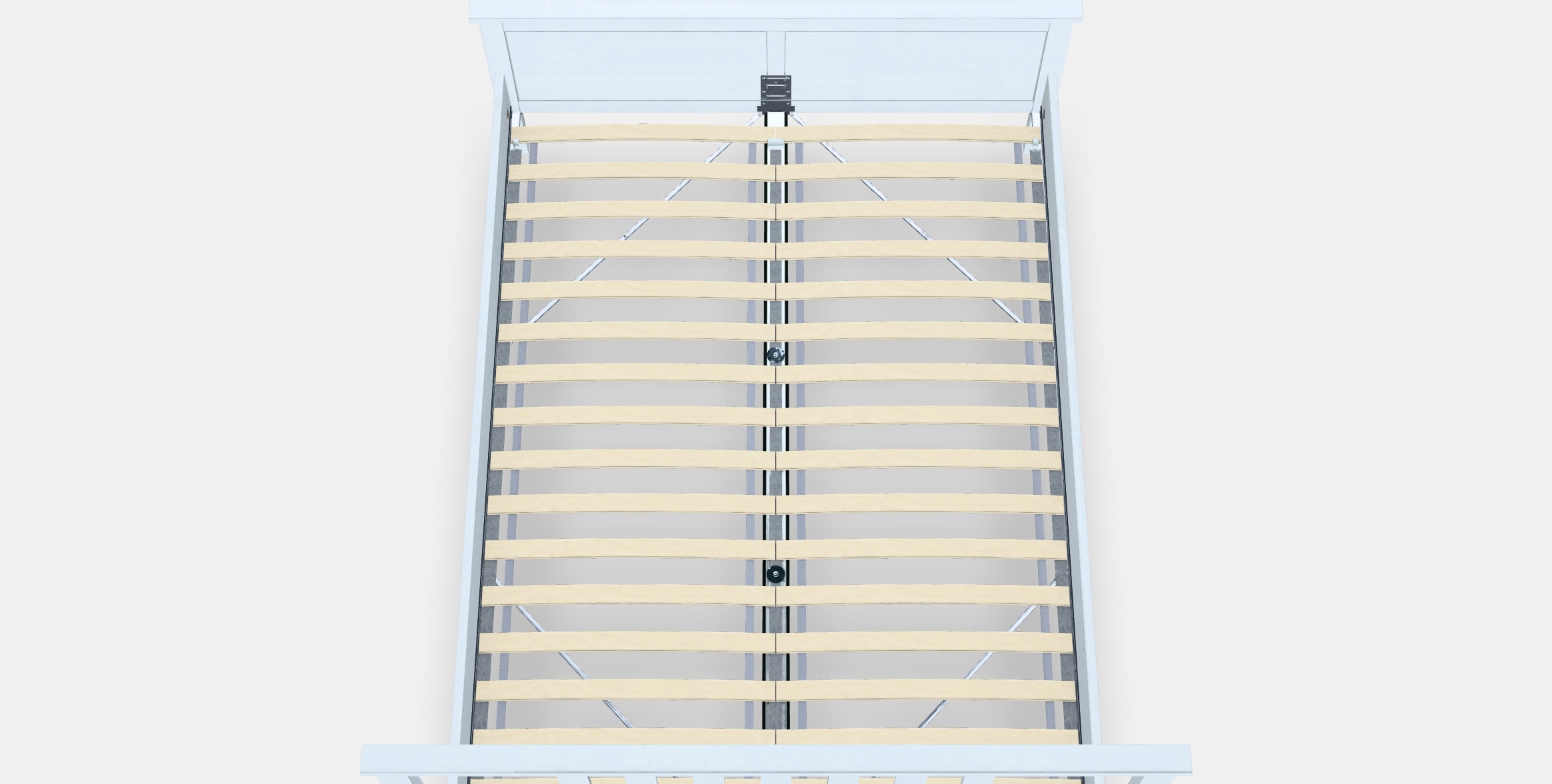 HEMNES Bed frame 18 Low-poly 3D model_6