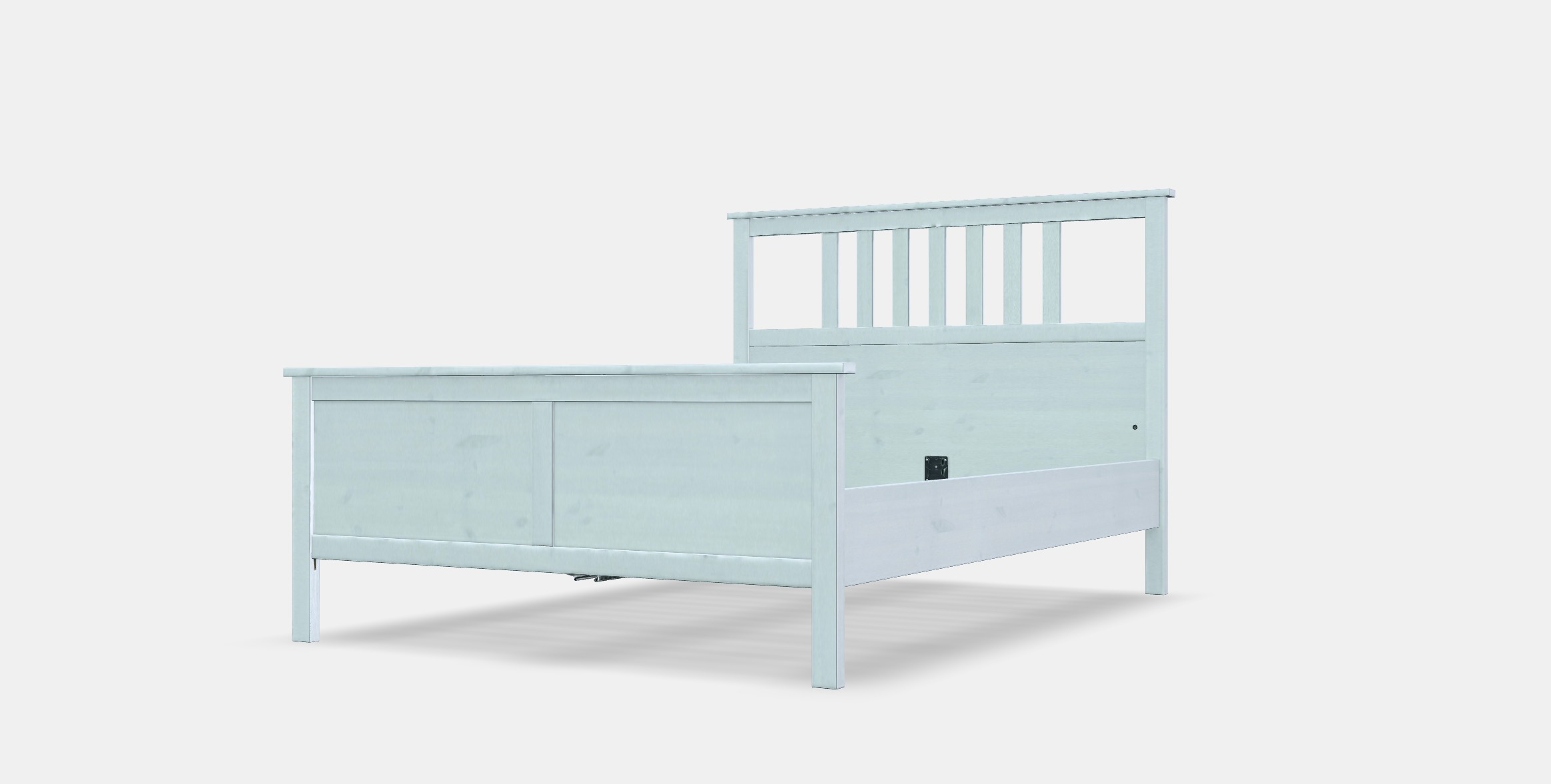 HEMNES Bed frame 18 Low-poly 3D model_13