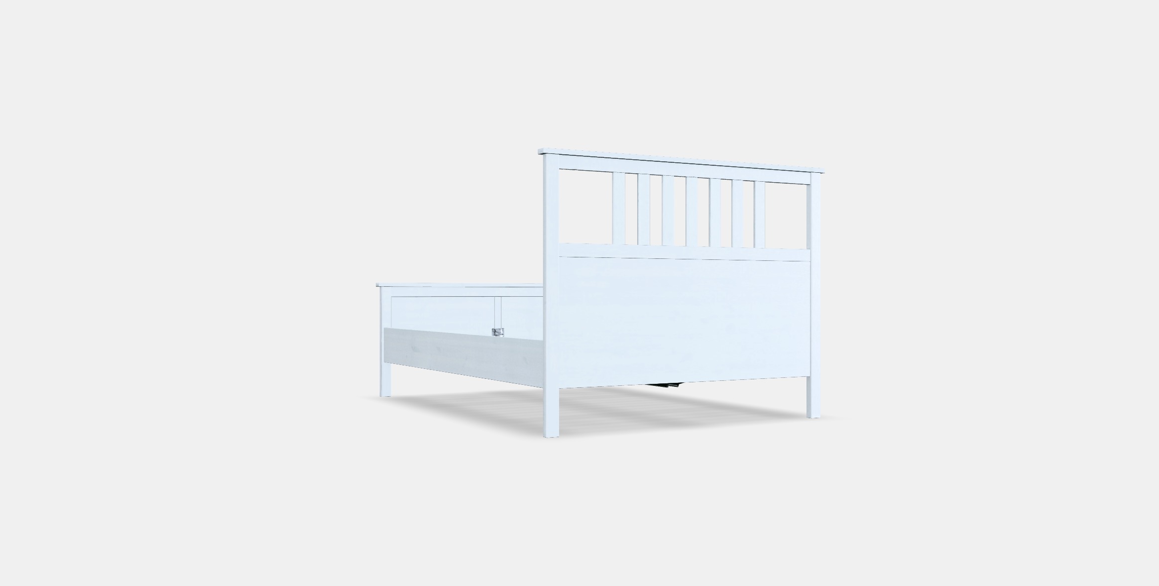 HEMNES Bed frame 18 Low-poly 3D model_16
