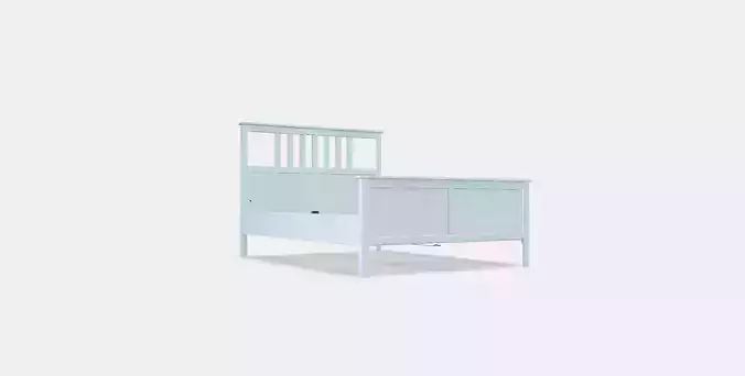 HEMNES Bed frame 18 Low-poly 3D model