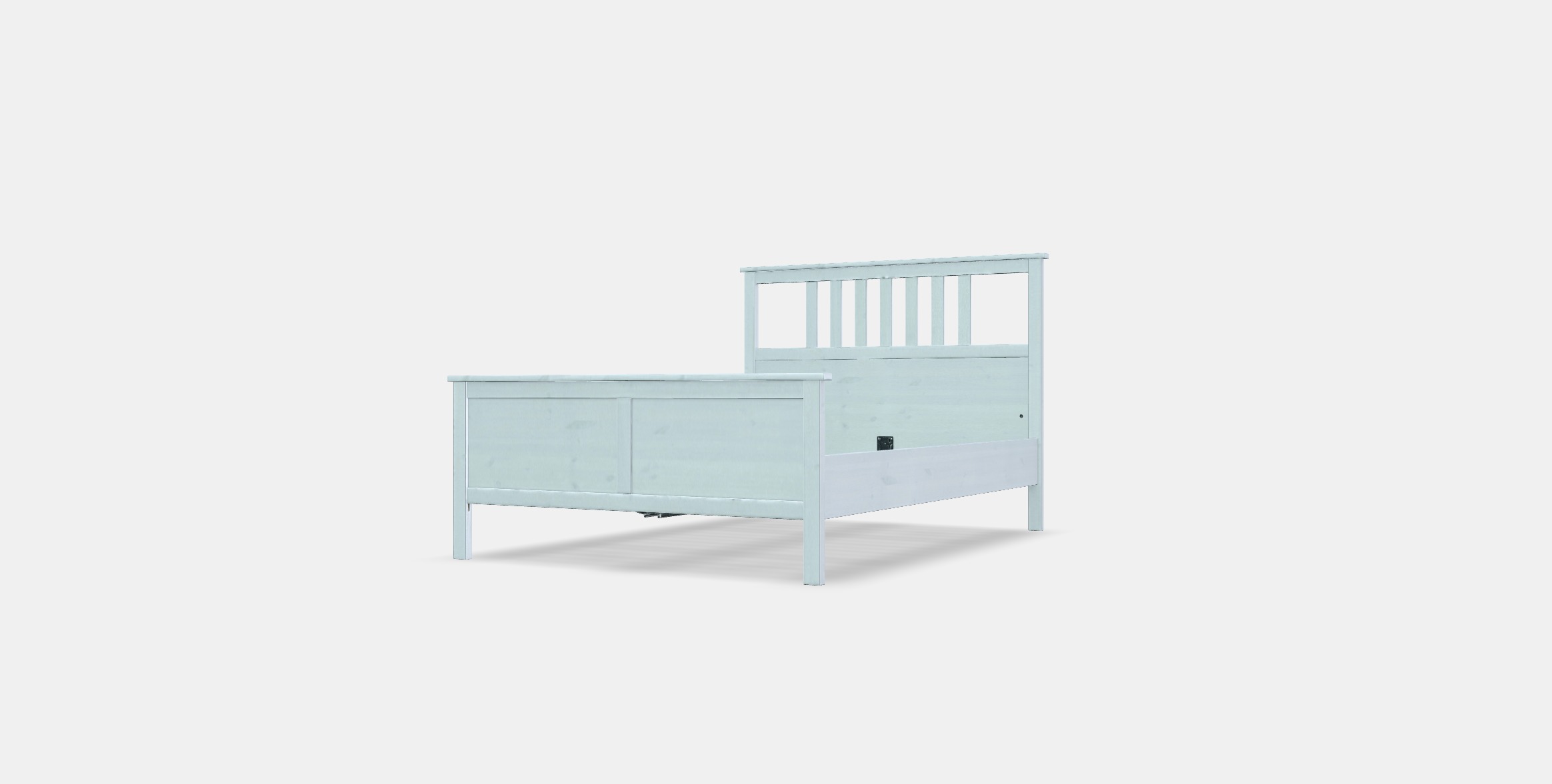 HEMNES Bed frame 18 Low-poly 3D model_12