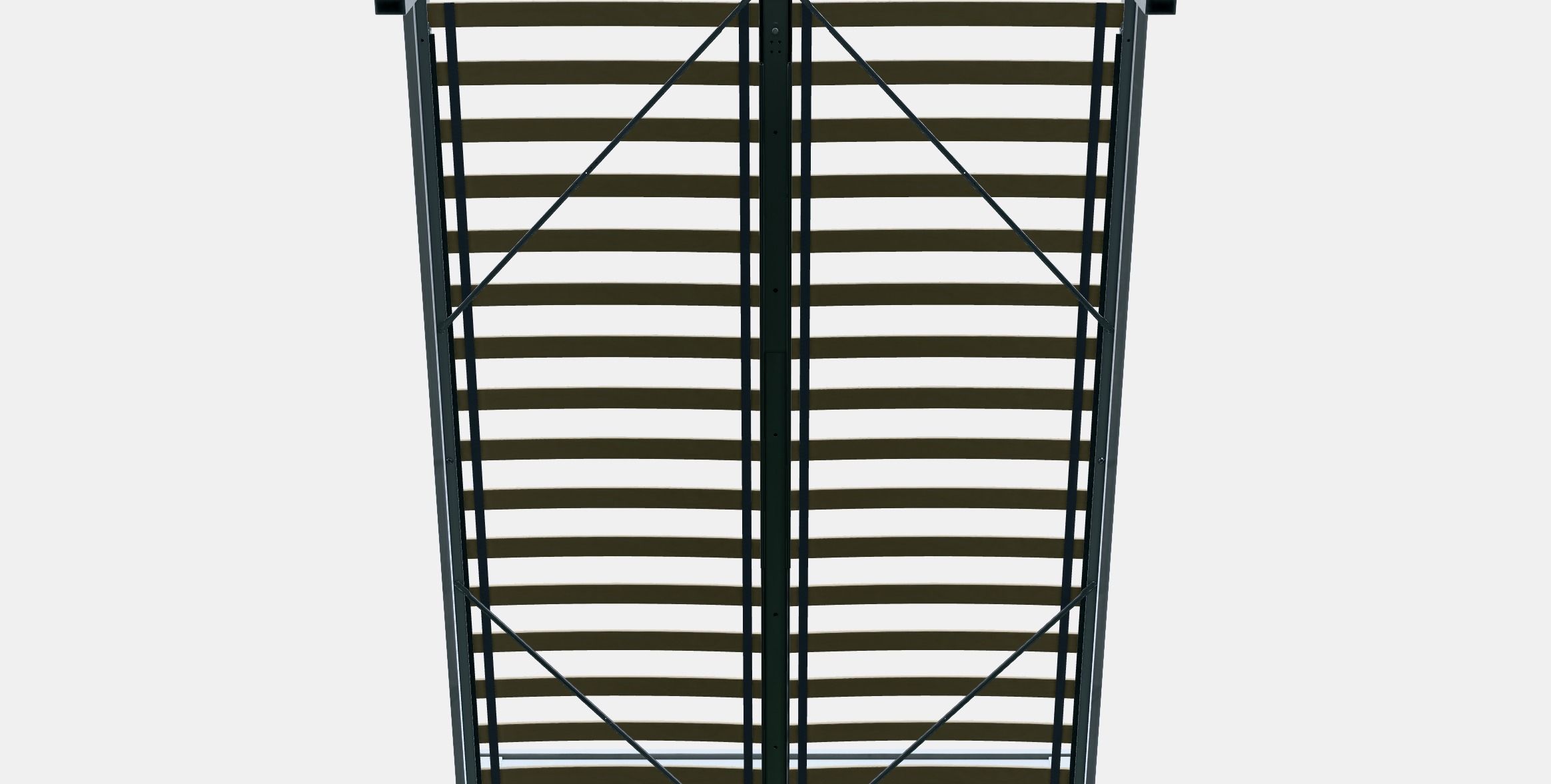 HEMNES Bed frame 18 Low-poly 3D model_11