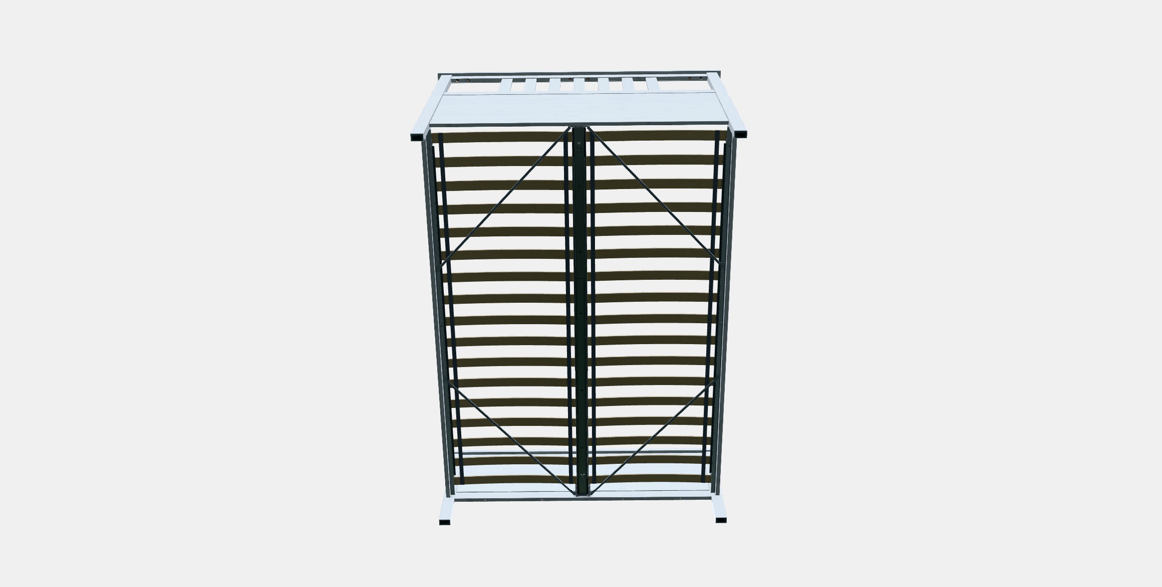 HEMNES Bed frame 18 Low-poly 3D model_7