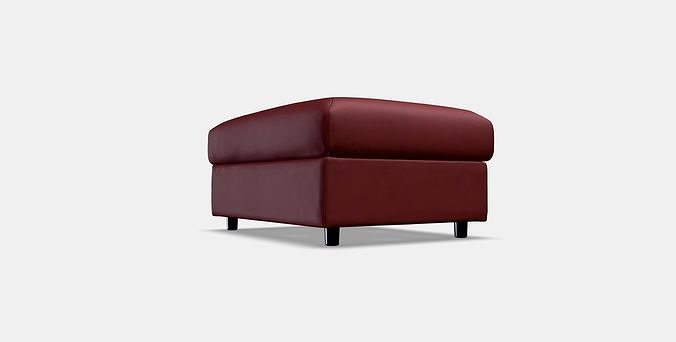 VIMLE Footstool with storage 8 Low-poly 3D model