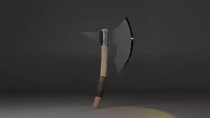 Axe Medieval low poly