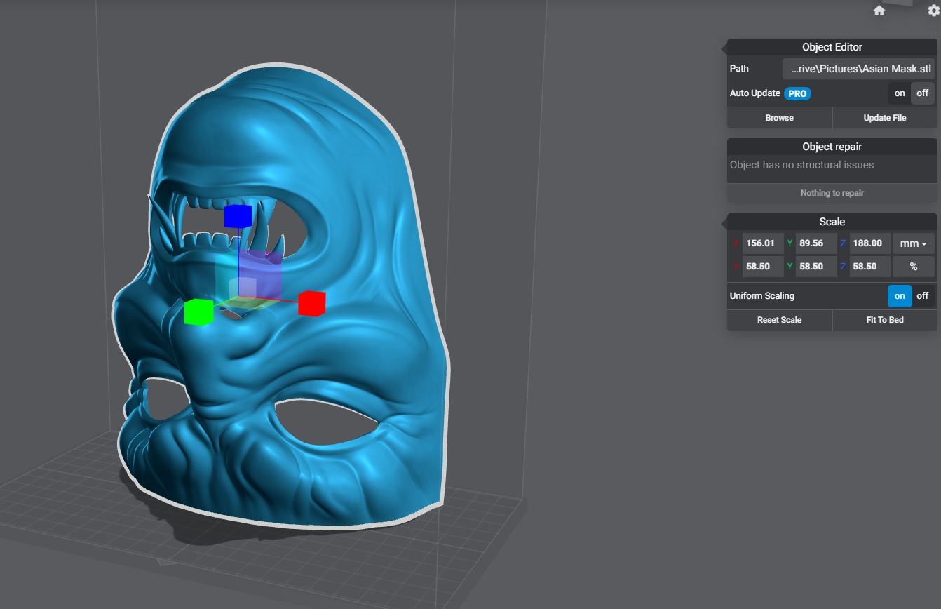 Tang Dynasty Demon Chinese Face Mask 3D print model_17