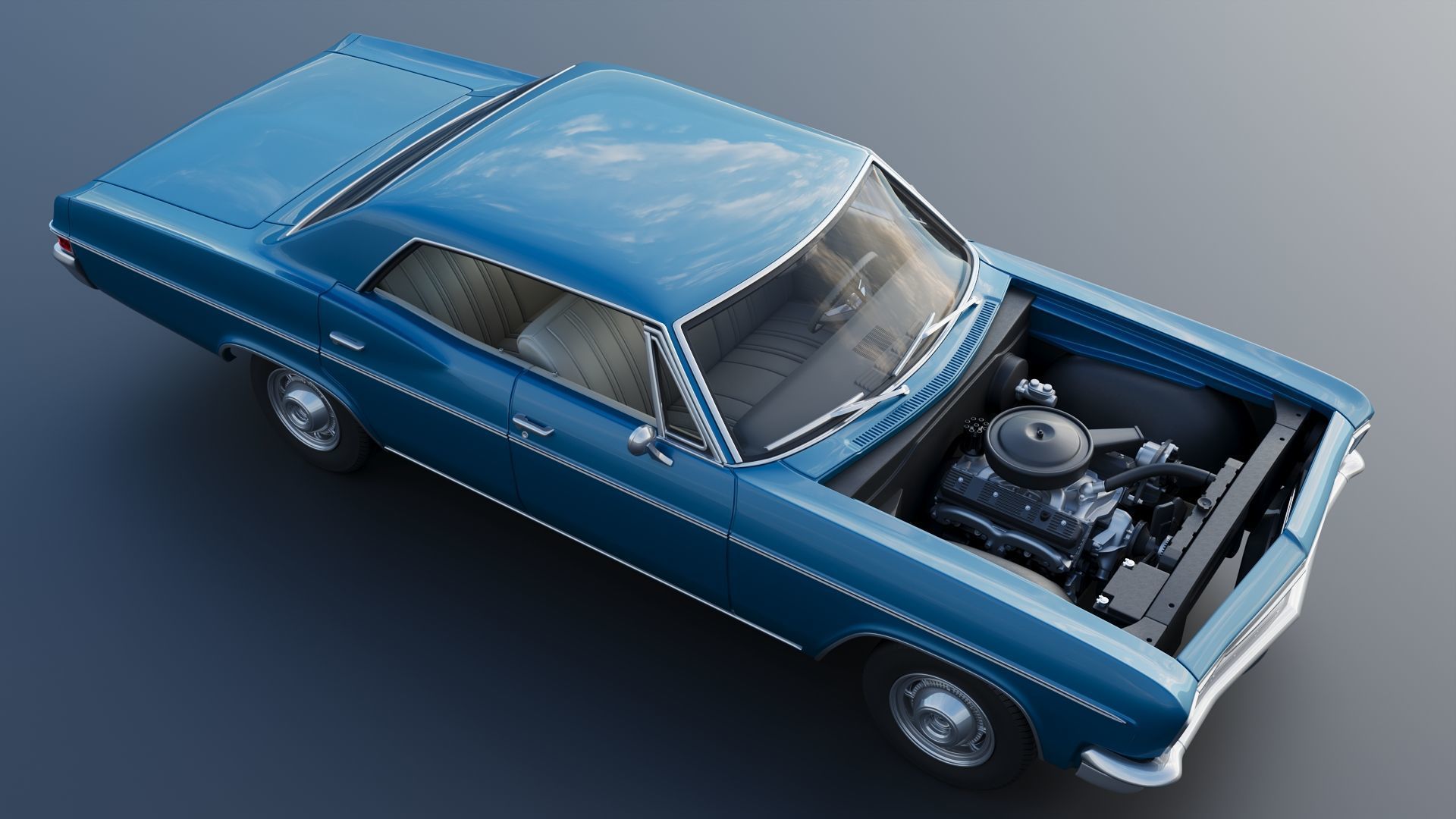 Chevrolet Impala 4-Door 1966 3D print model_18