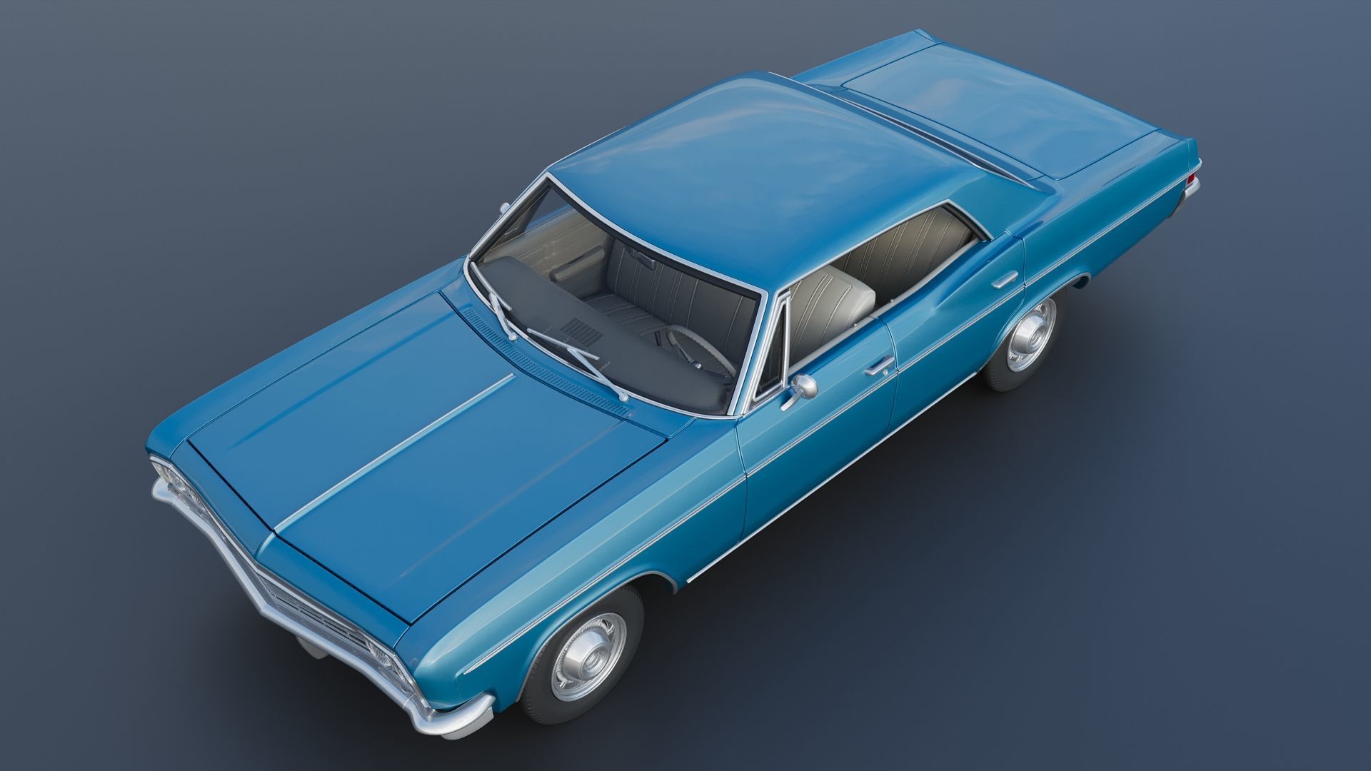 Chevrolet Impala 4-Door 1966 3D print model_15