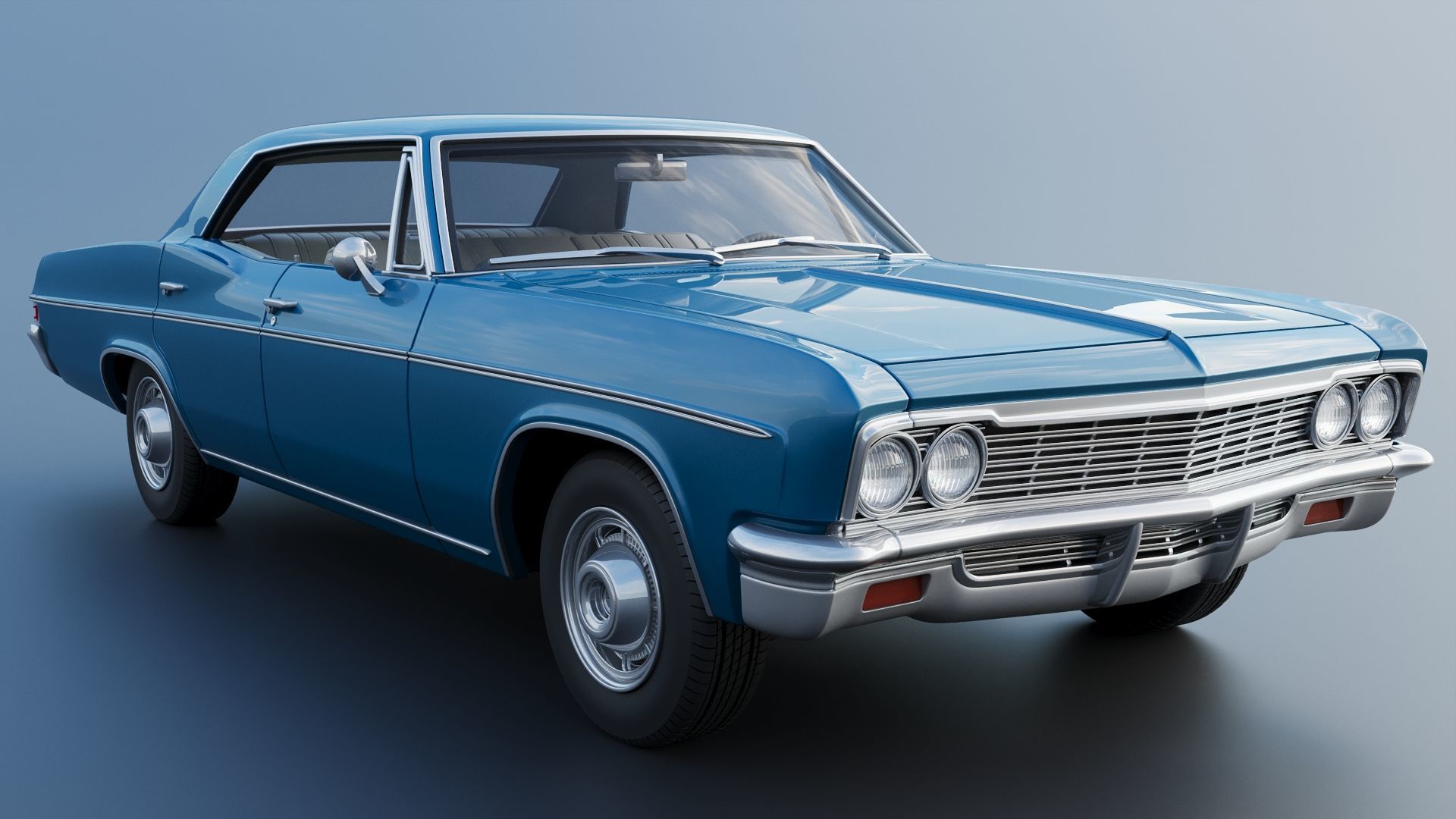 Chevrolet Impala 4-Door 1966 3D print model_13