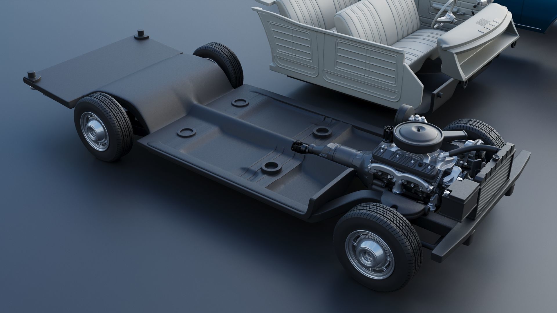 Chevrolet Impala 4-Door 1966 3D print model_32