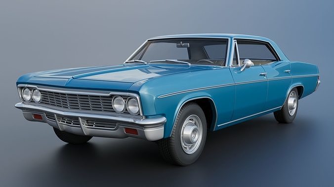 Chevrolet Impala 4-Door 1966 3D print model 3