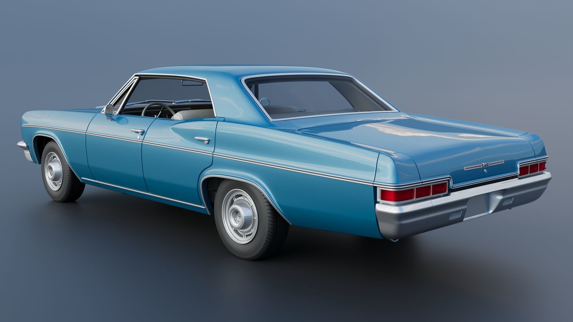 Chevrolet Impala 4-Door 1966 3D print model_5