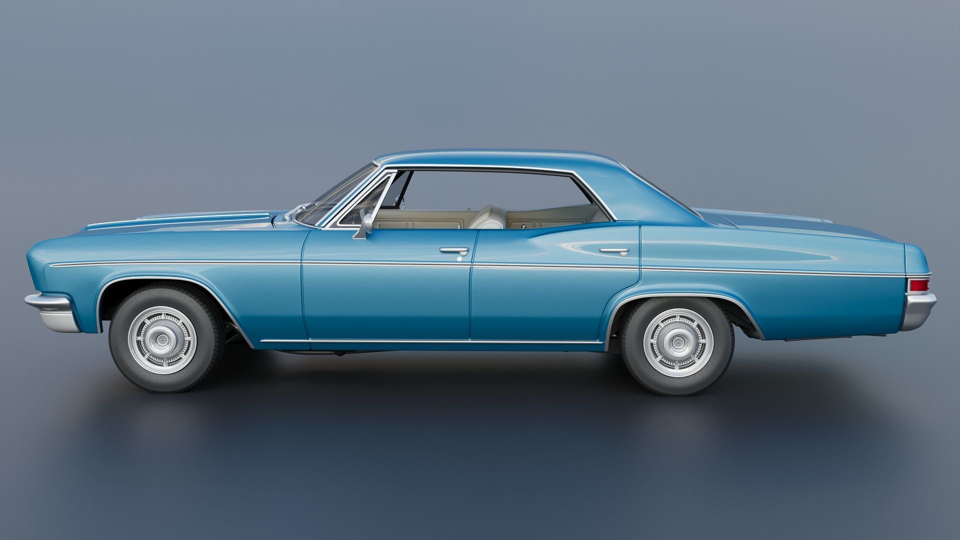 Chevrolet Impala 4-Door 1966 3D print model_3